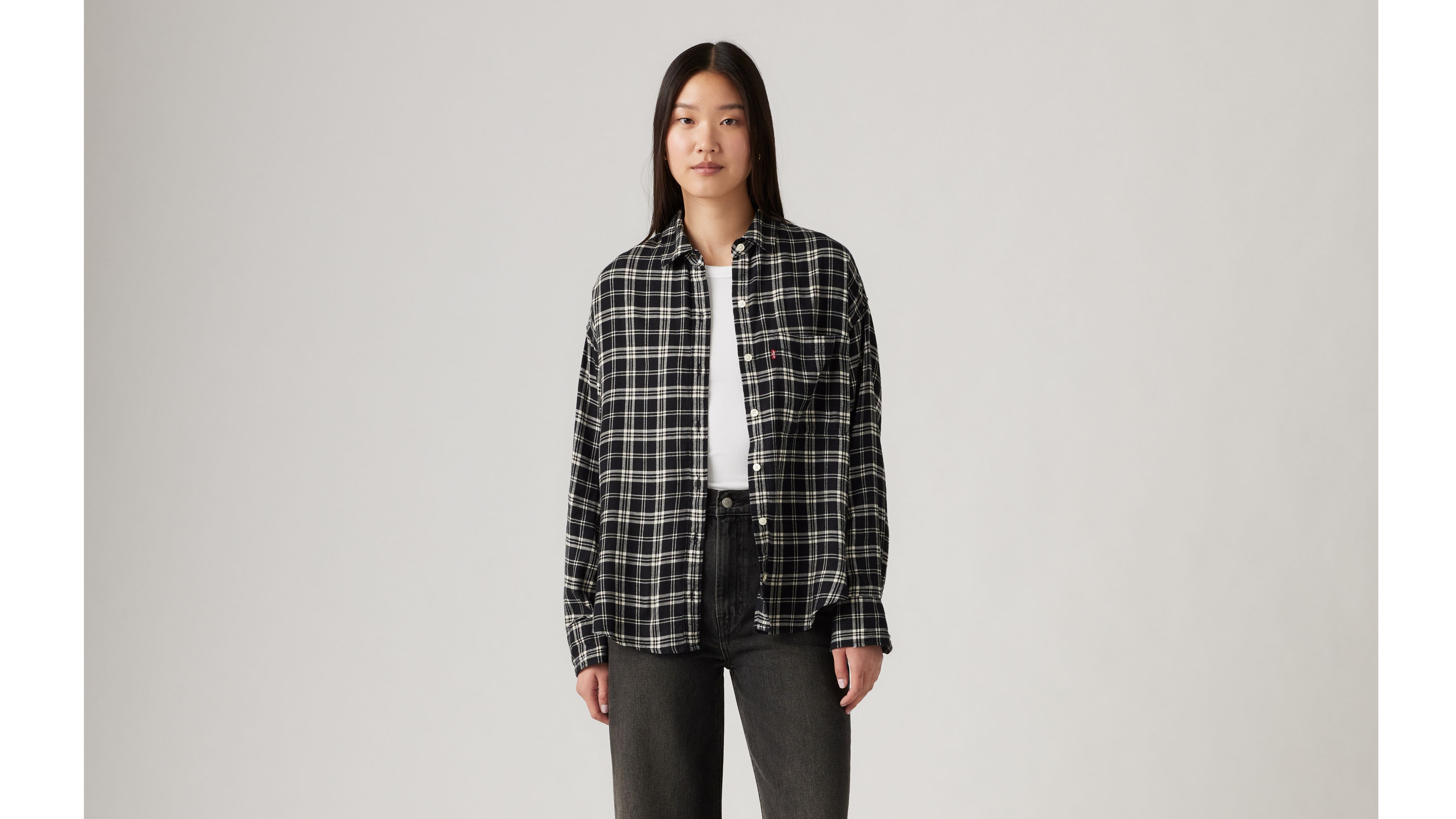 Levi's Henri Flannel Shirt In Neutral