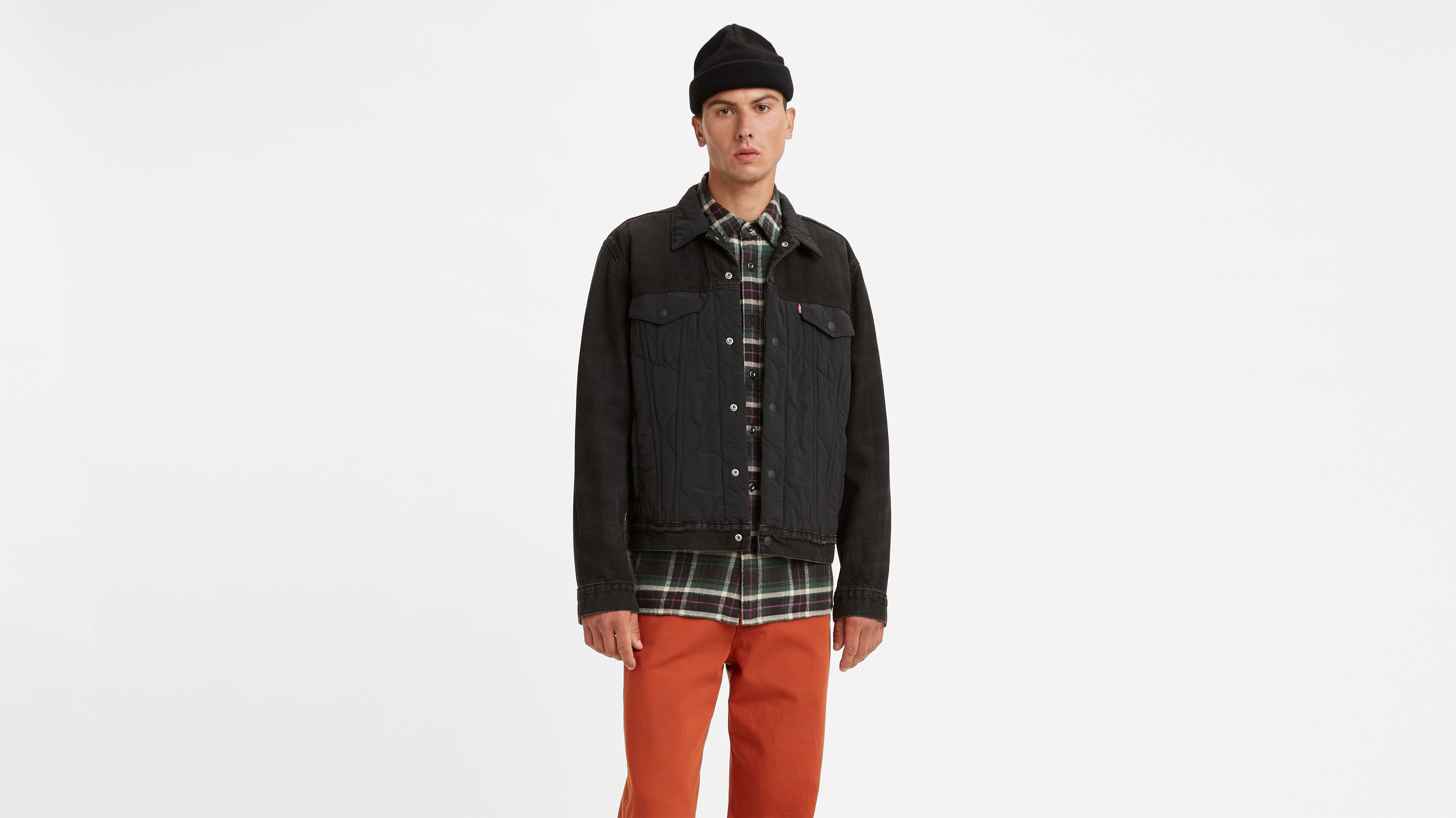 Hybrid Quilted Type Iii Trucker Jacket - Black | Levi's® US