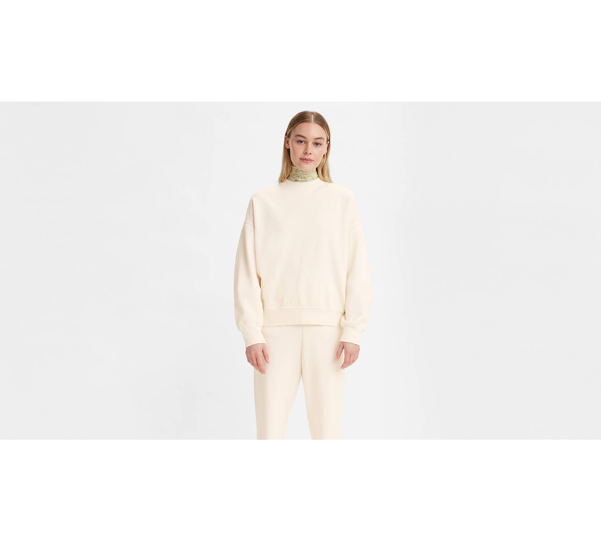 Wfh Women's Crewneck Sweatshirt - White | Levi's® US