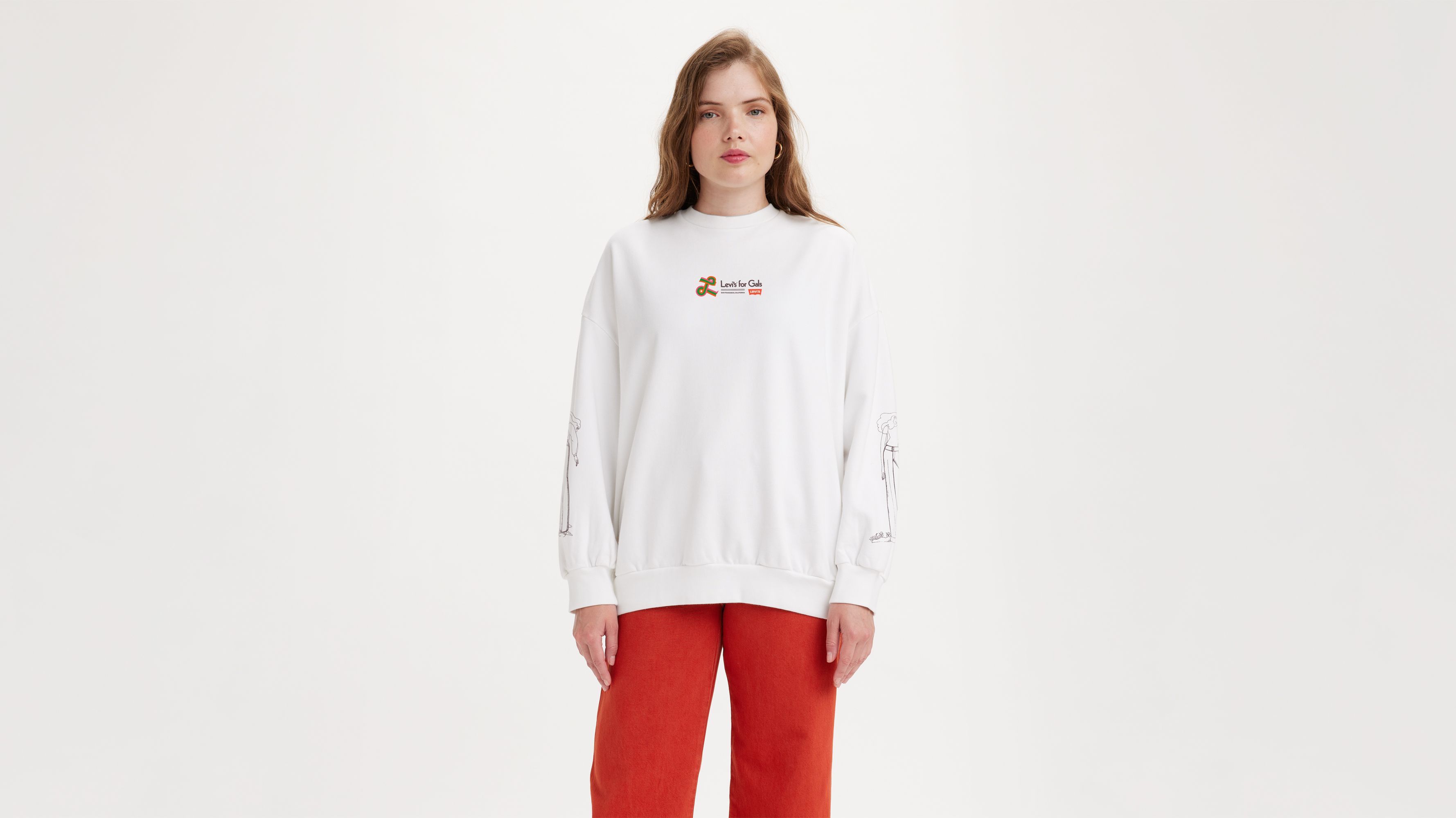 Graphic Prism Crewneck Sweatshirt - White | Levi's® US