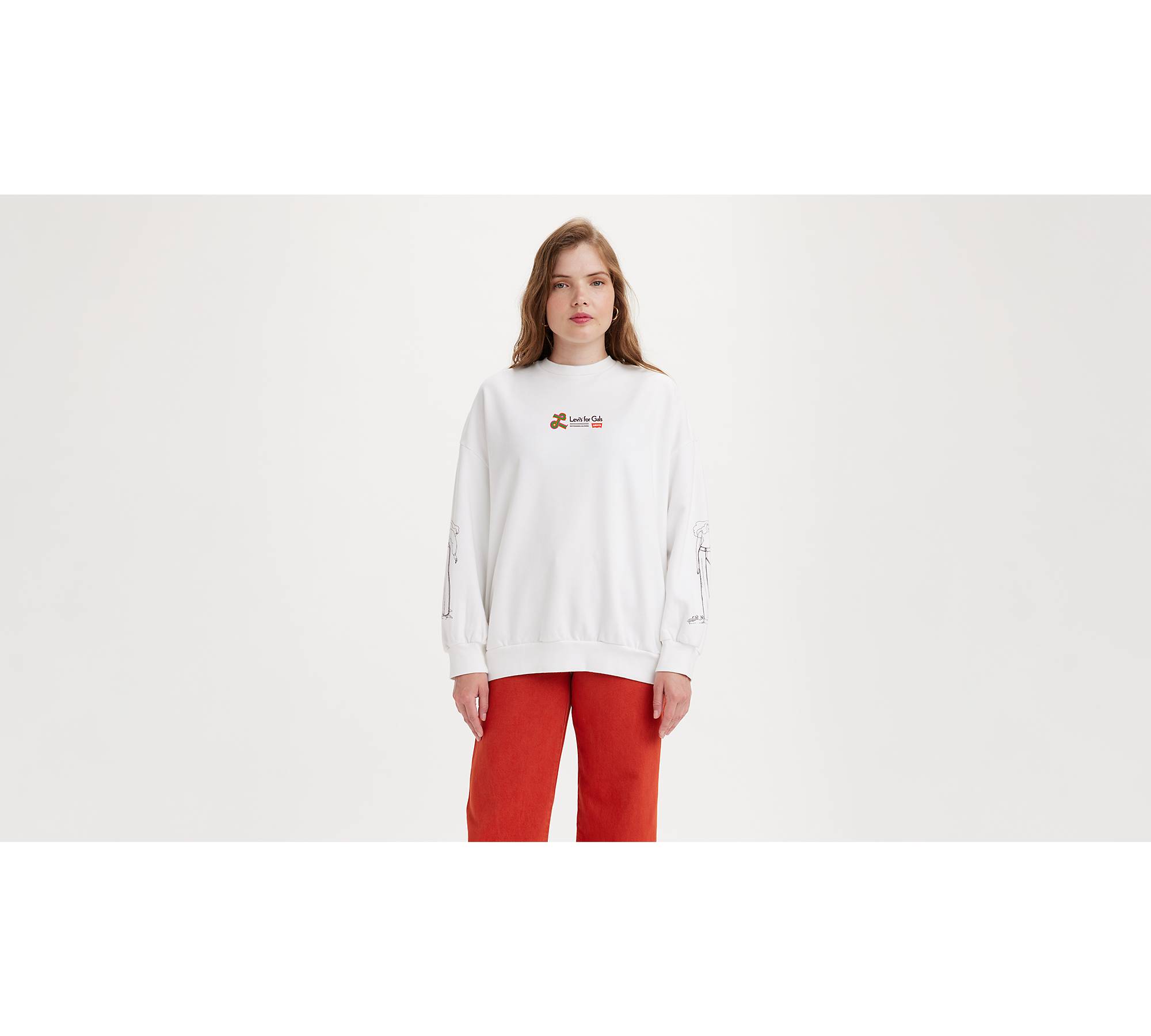 Graphic Prism Crewneck Sweatshirt - White | Levi's® US