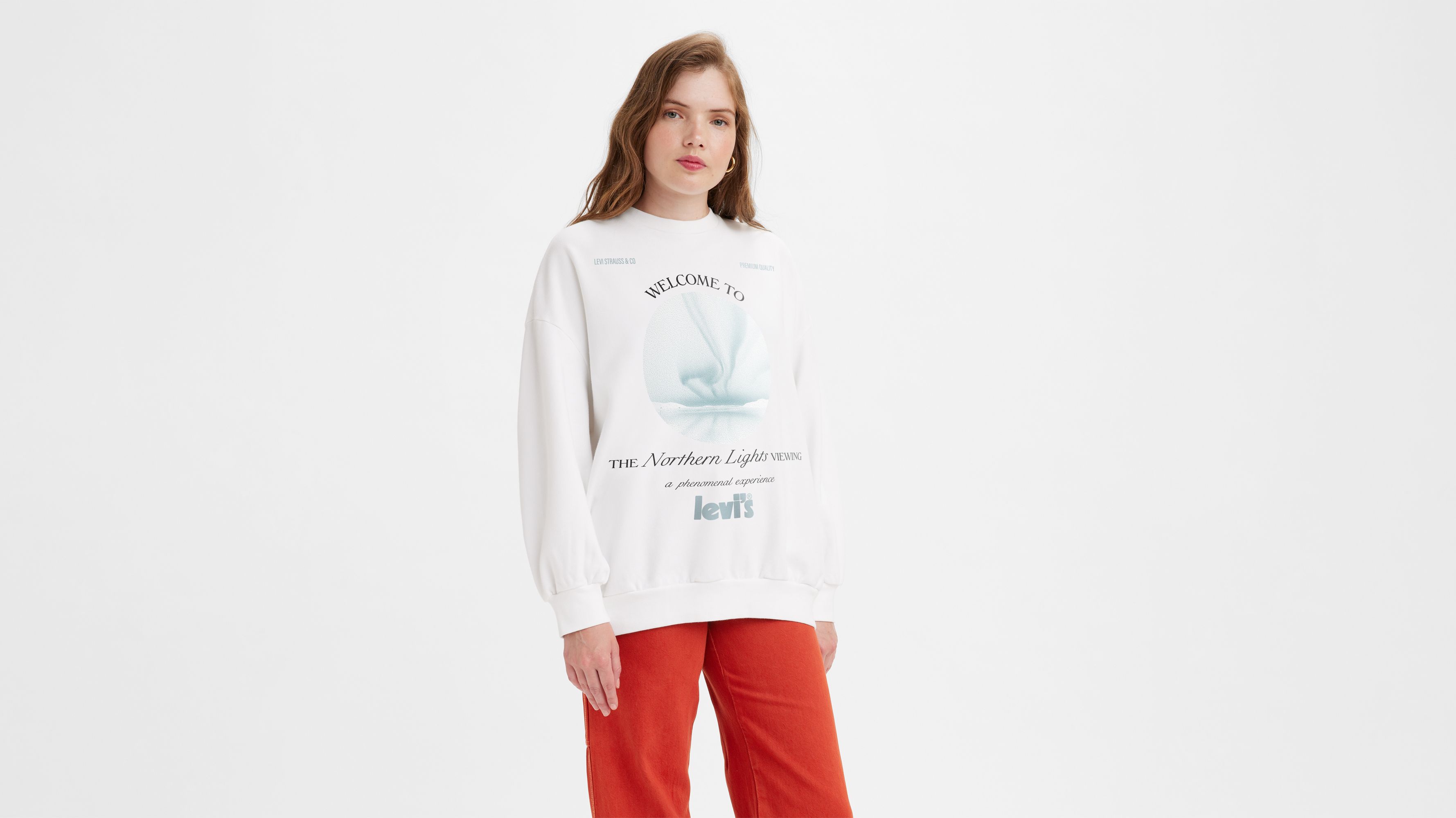 Graphic Prism Crewneck Sweatshirt - White | Levi's® US