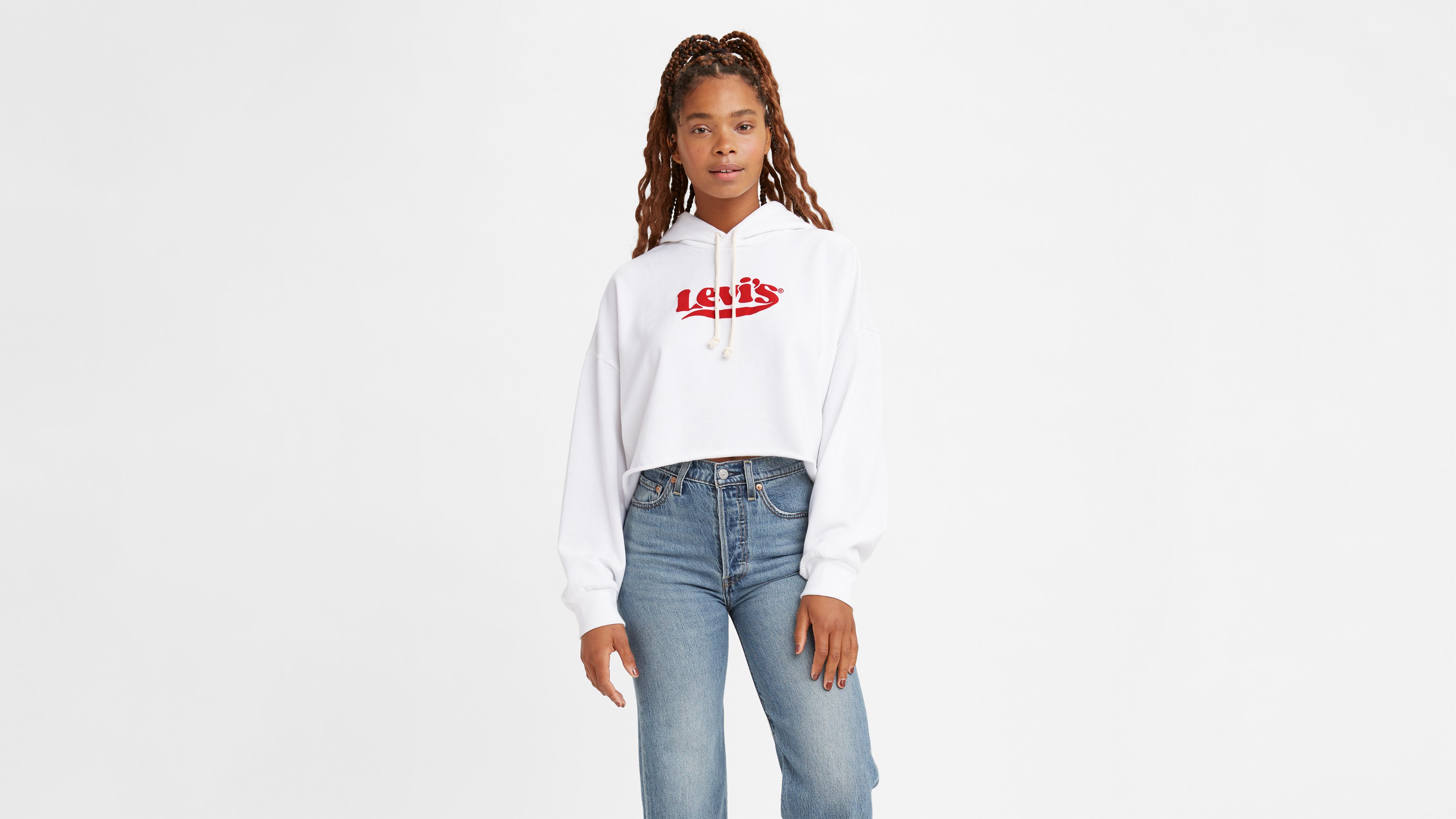 Top 37+ imagen levi’s crop hoodie