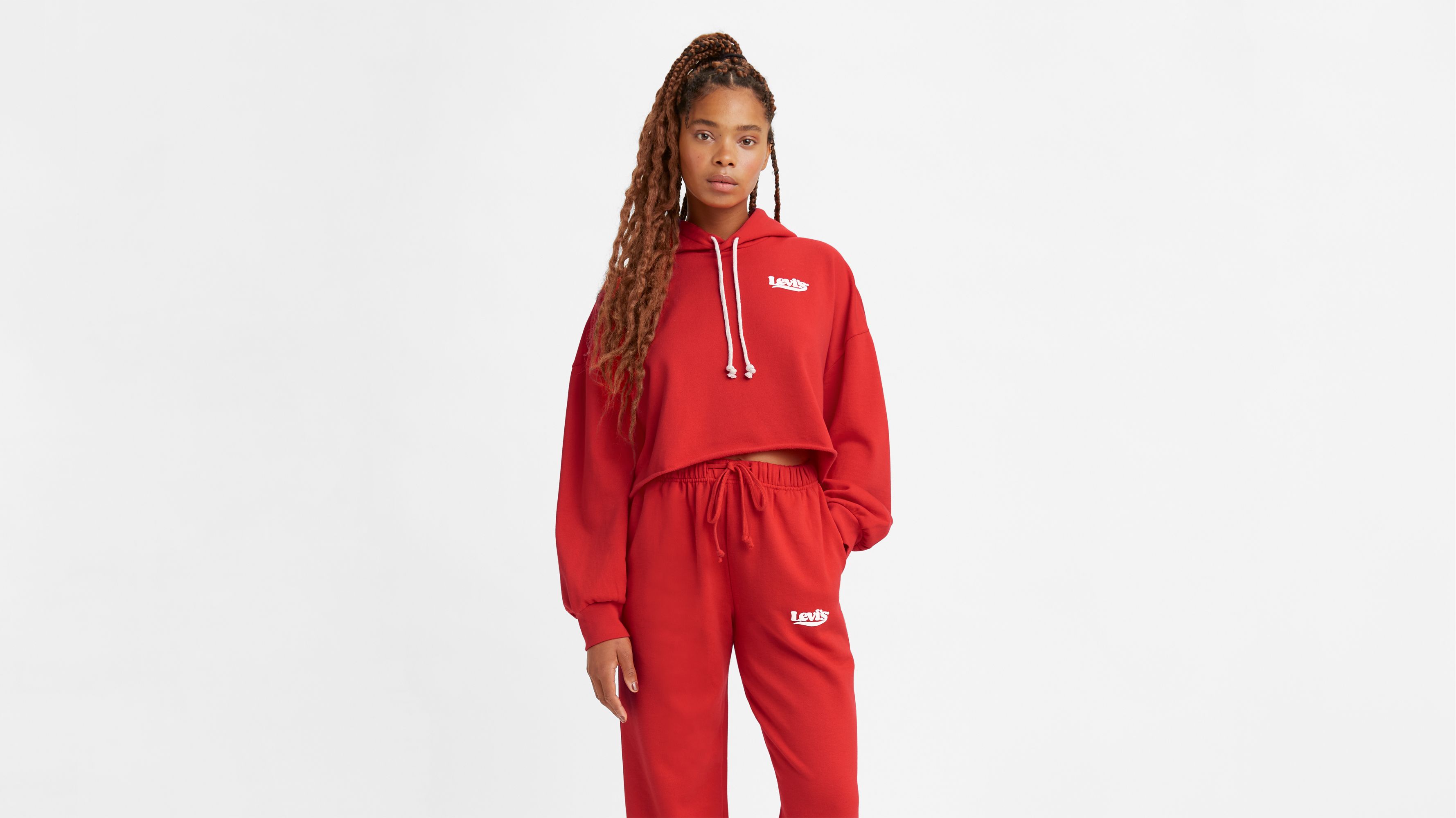 Graphic Cropped Hoodie Sweatshirt 1