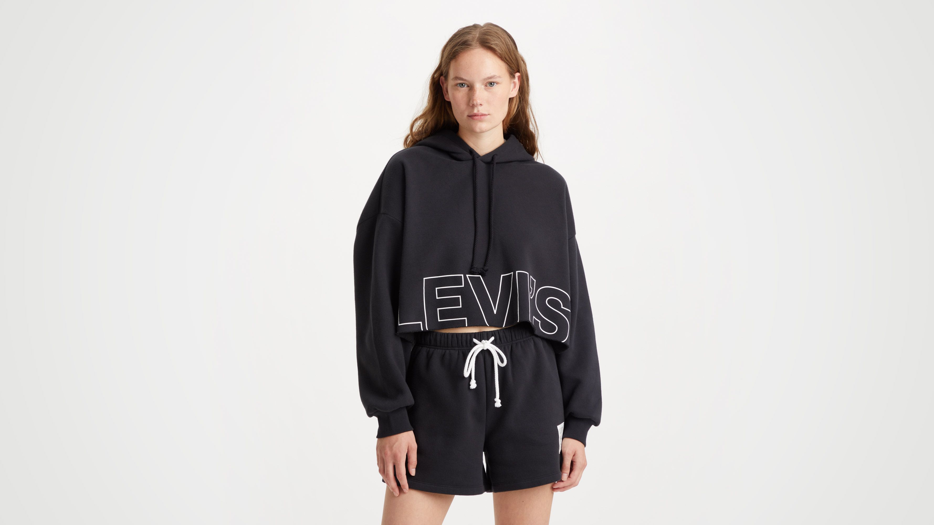 Raw cut cb on sale crop hoodie levis