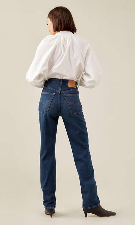 70's High Rise Slim Straight Women's Jeans - Dark Wash | Levi's® US