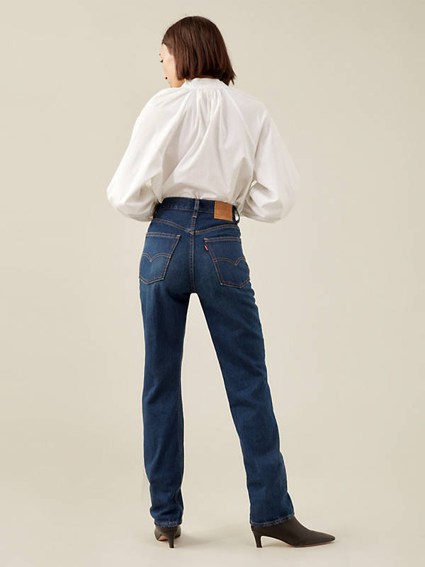 70's High Rise Slim Straight Women's Jeans - Dark Wash | Levi's® US