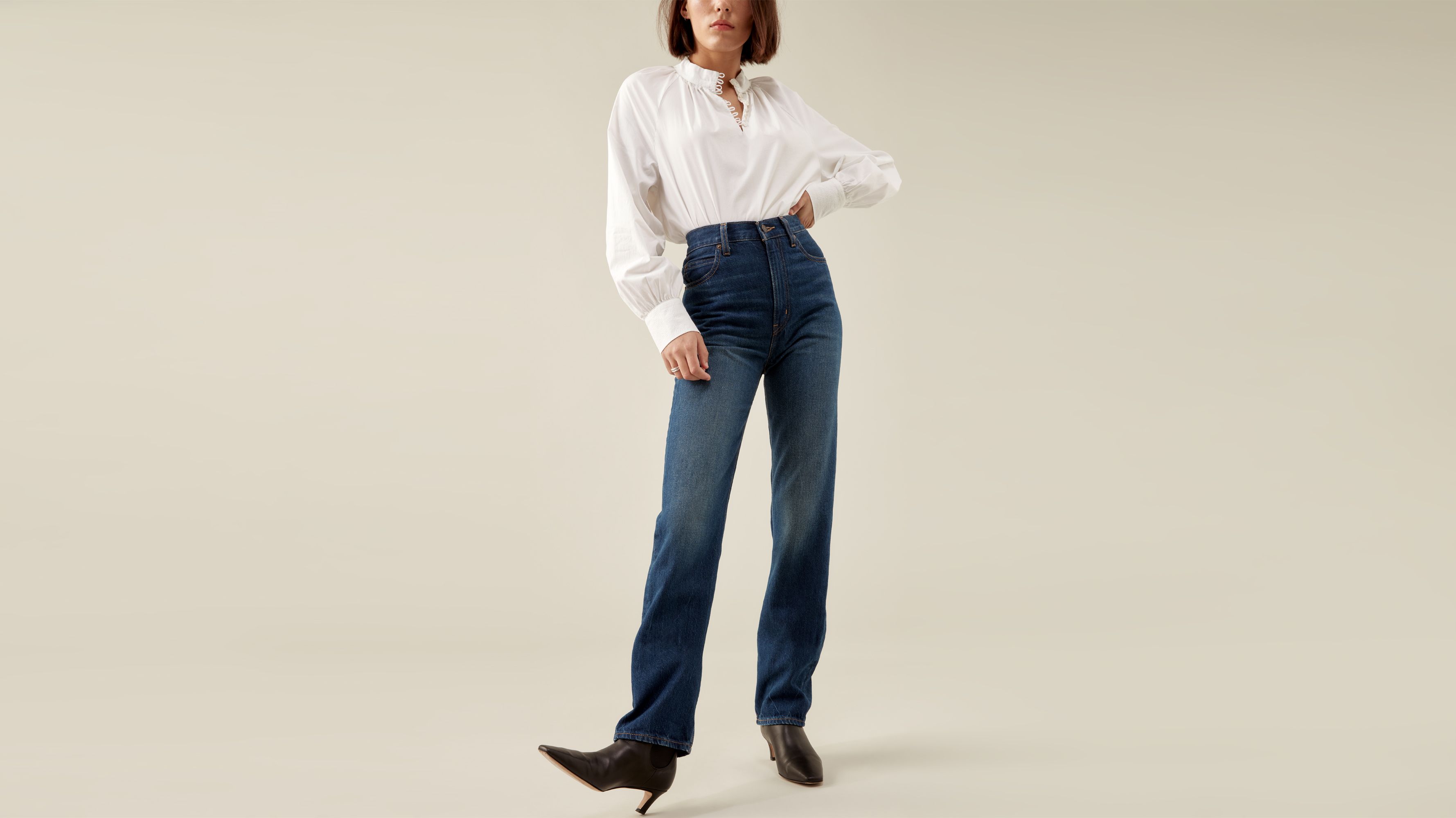 levi's high rise slim jeans