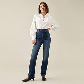 70's High Rise Slim Straight Women's Jeans 3