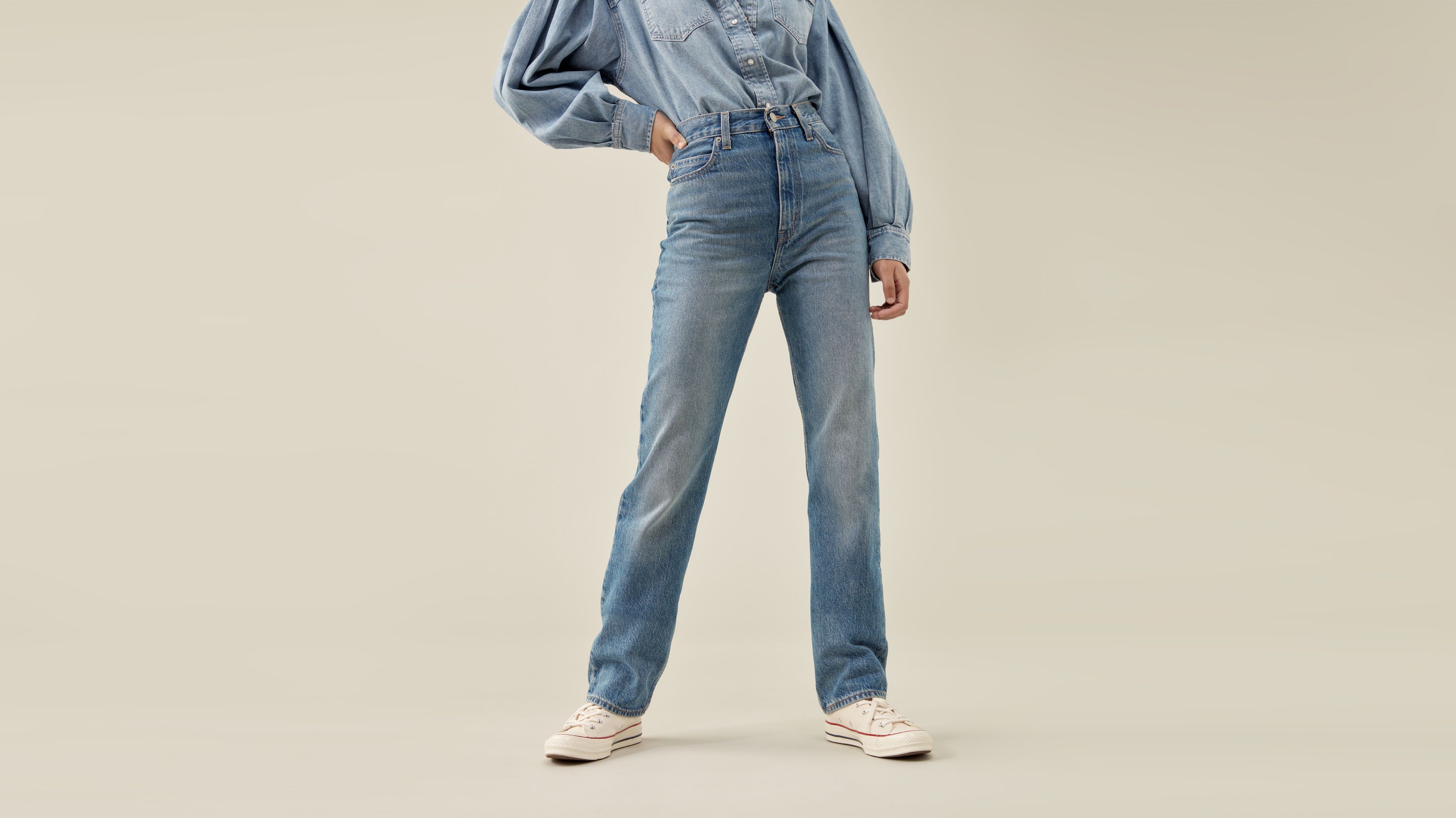 70's High Rise Slim Straight Women's Jeans - Medium Wash | Levi's® US