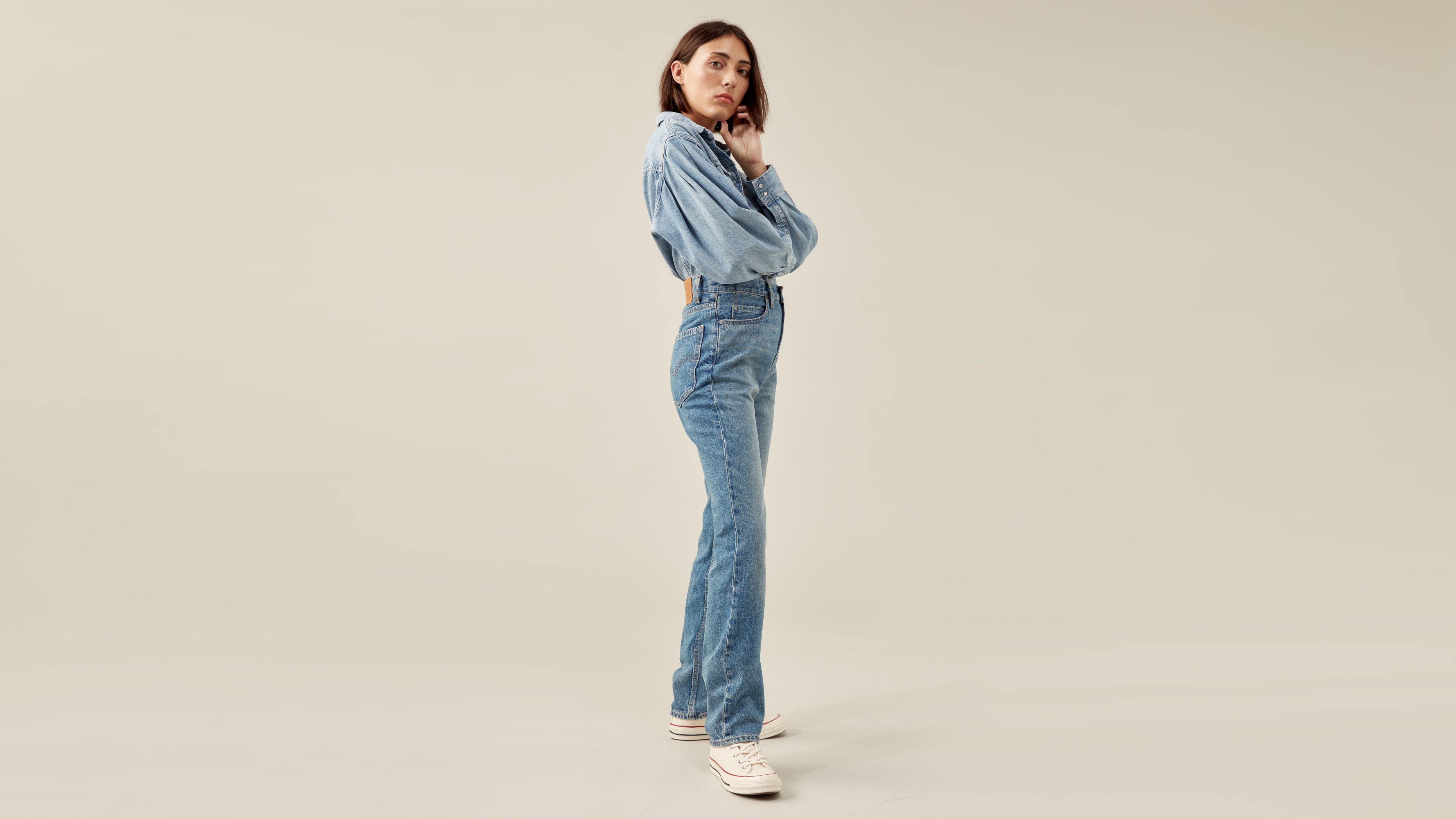 levi's high rise slim fit jeans
