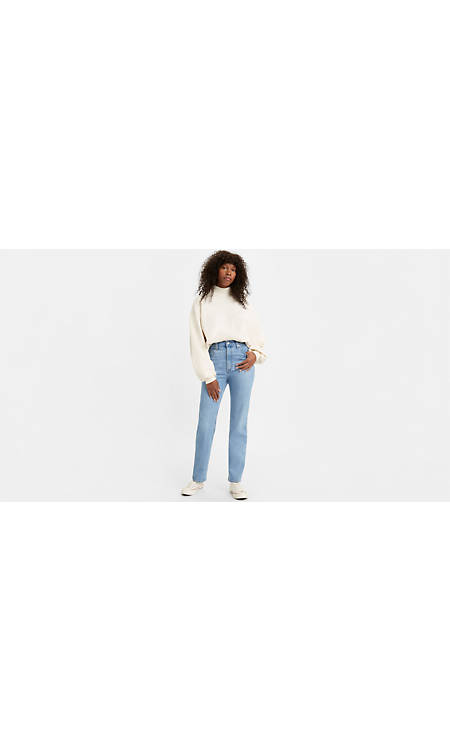 70's High Rise Slim Straight Women's Jeans Light Wash | Levi's® US