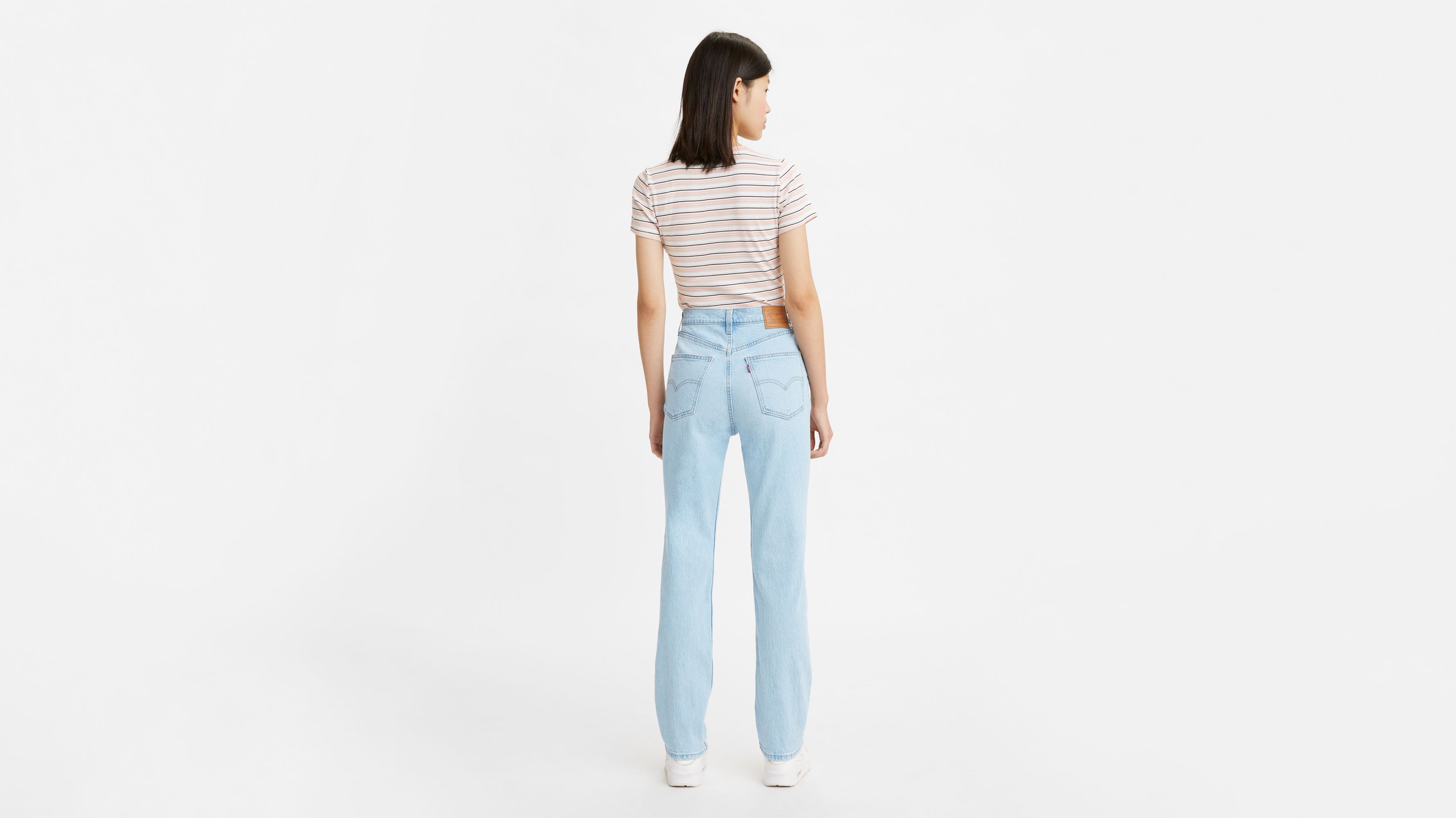 70s high slim straight jeans