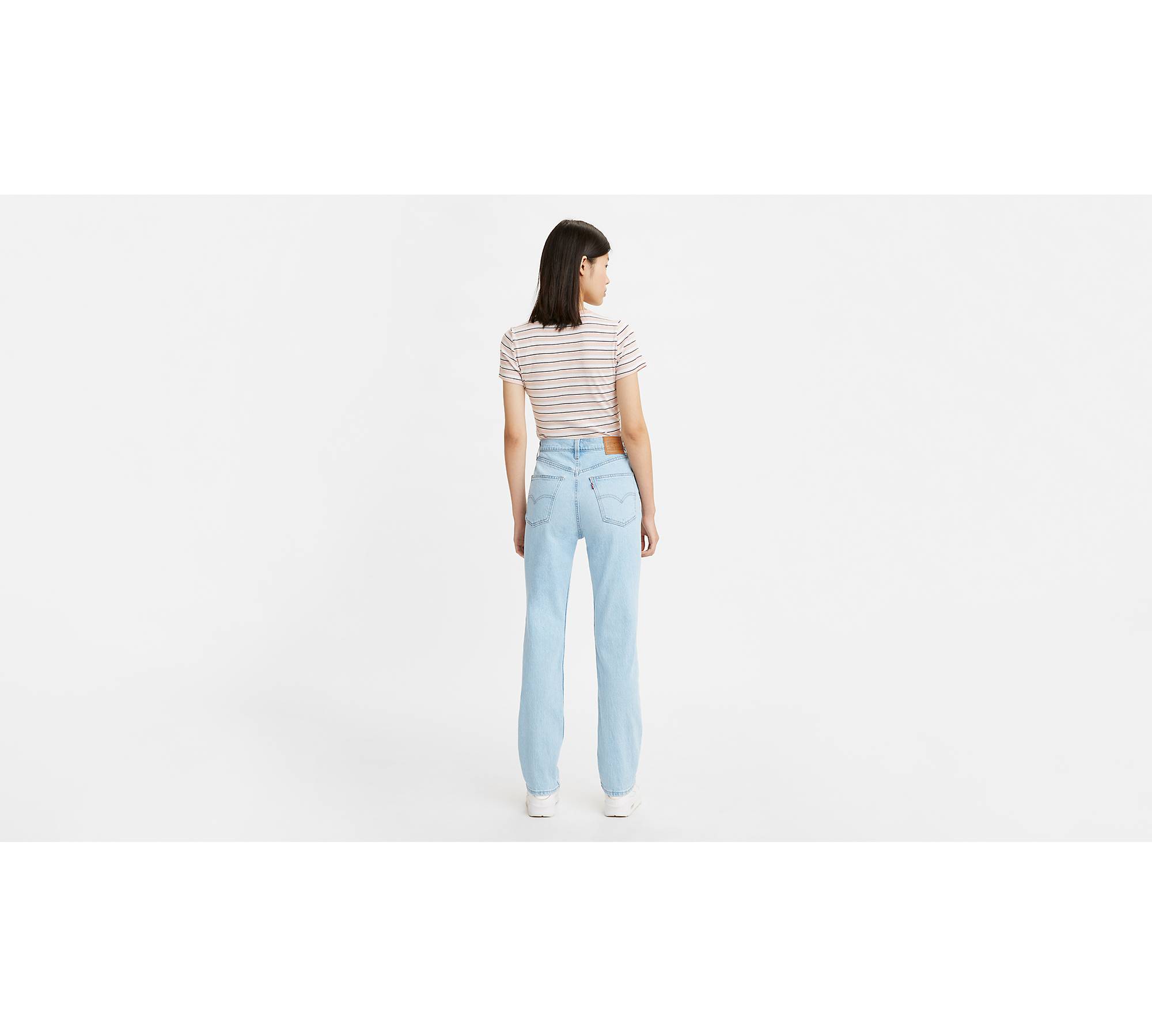70's High Rise Slim Straight Women's Jeans - Light Wash
