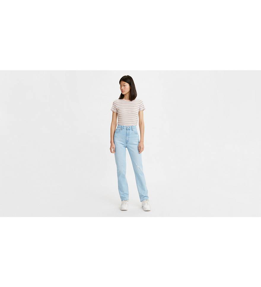 70's High Rise Slim Straight Women's Jeans - Light Wash | Levi's® US