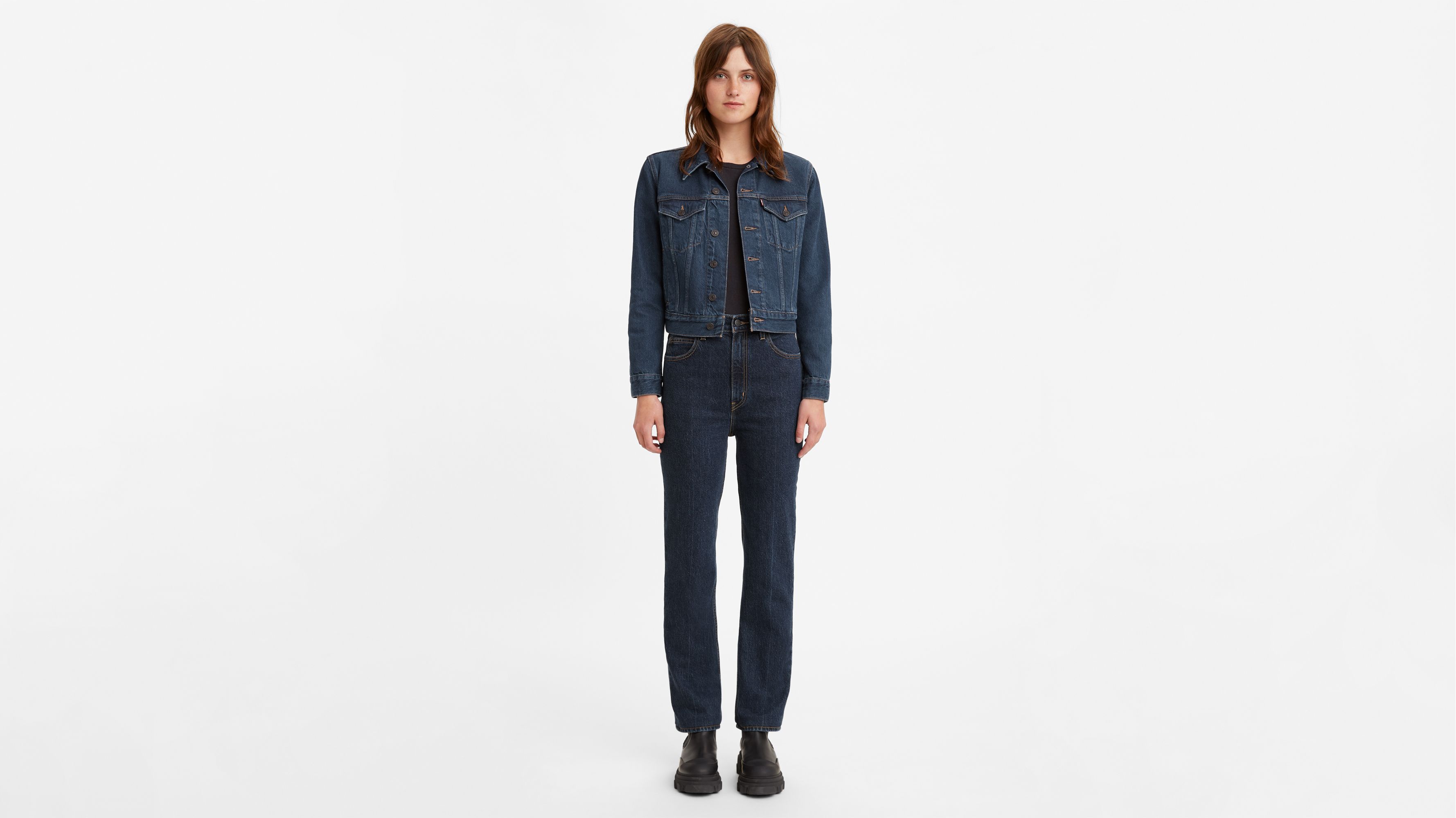 70's High Rise Slim Straight Women's Jeans - Dark Wash | Levi's® US