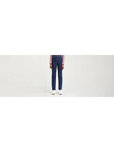 70's High Slim Straight Jeans - Blue | Levi's® GB