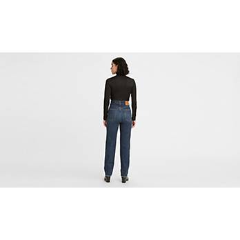 70's High Rise Slim Straight Women's Jeans - Dark Wash