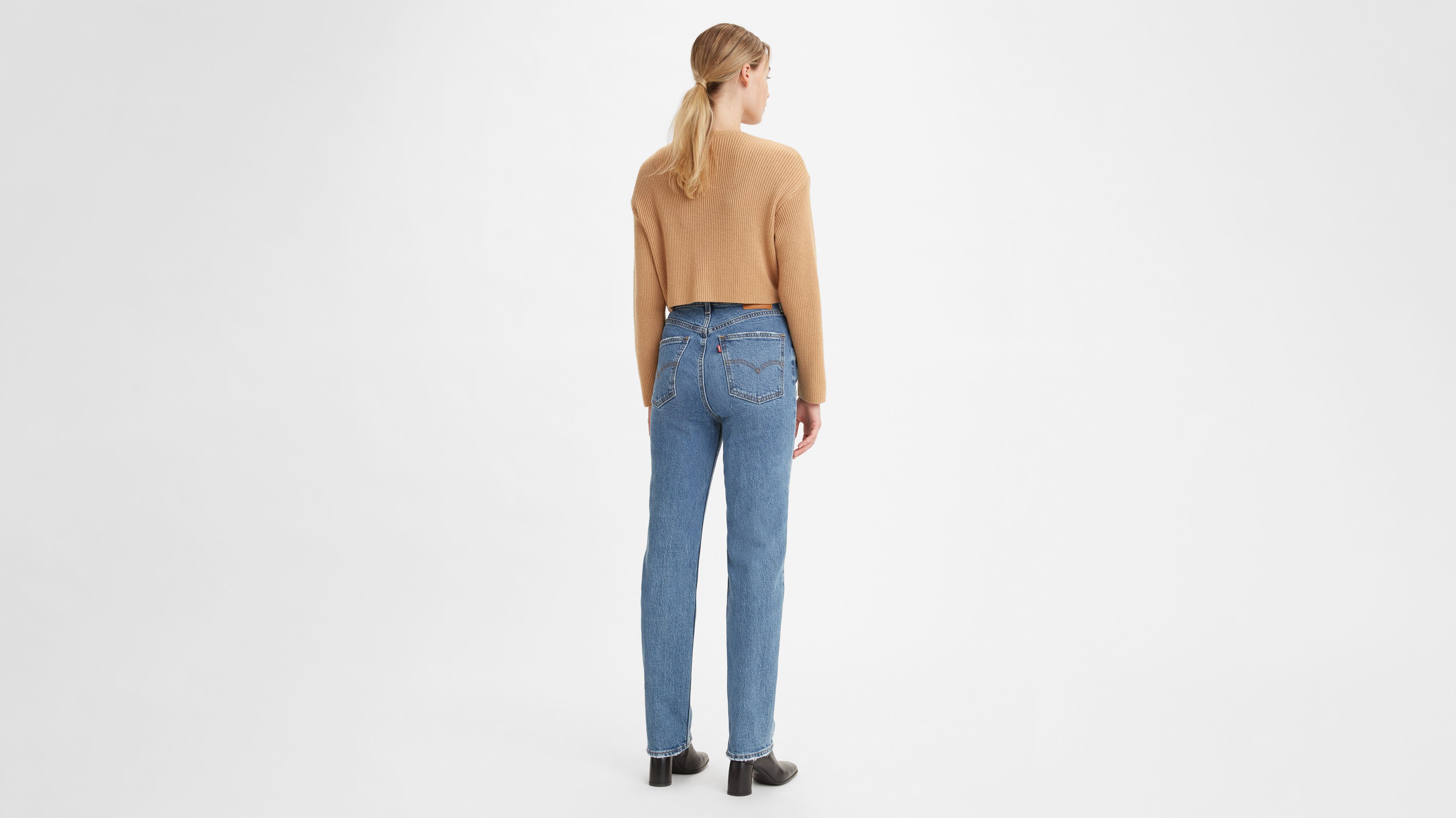 70's High Slim Straight Women's Jeans - Medium Wash