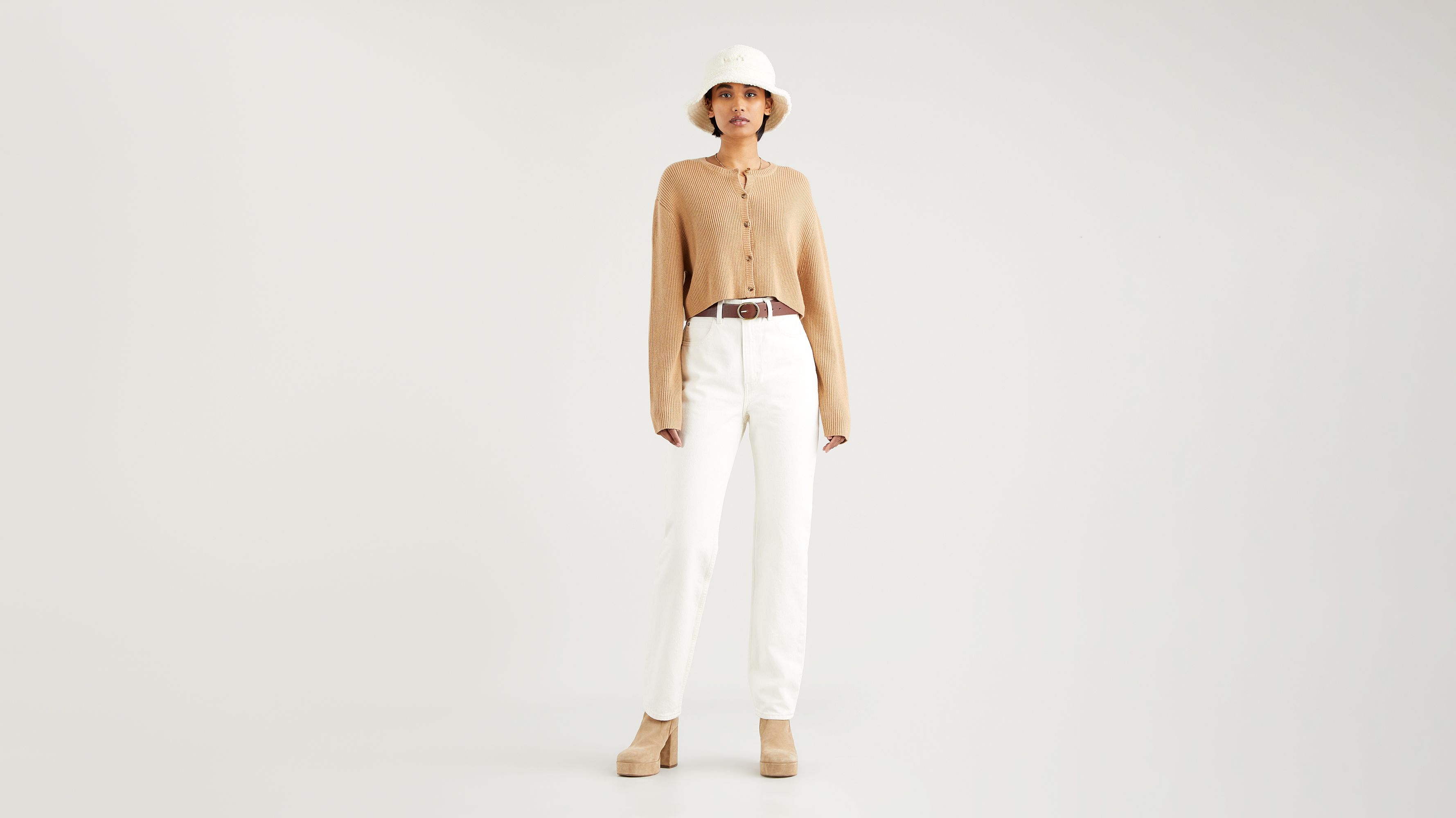 70's High Slim Straight Jeans - White | Levi's® IT