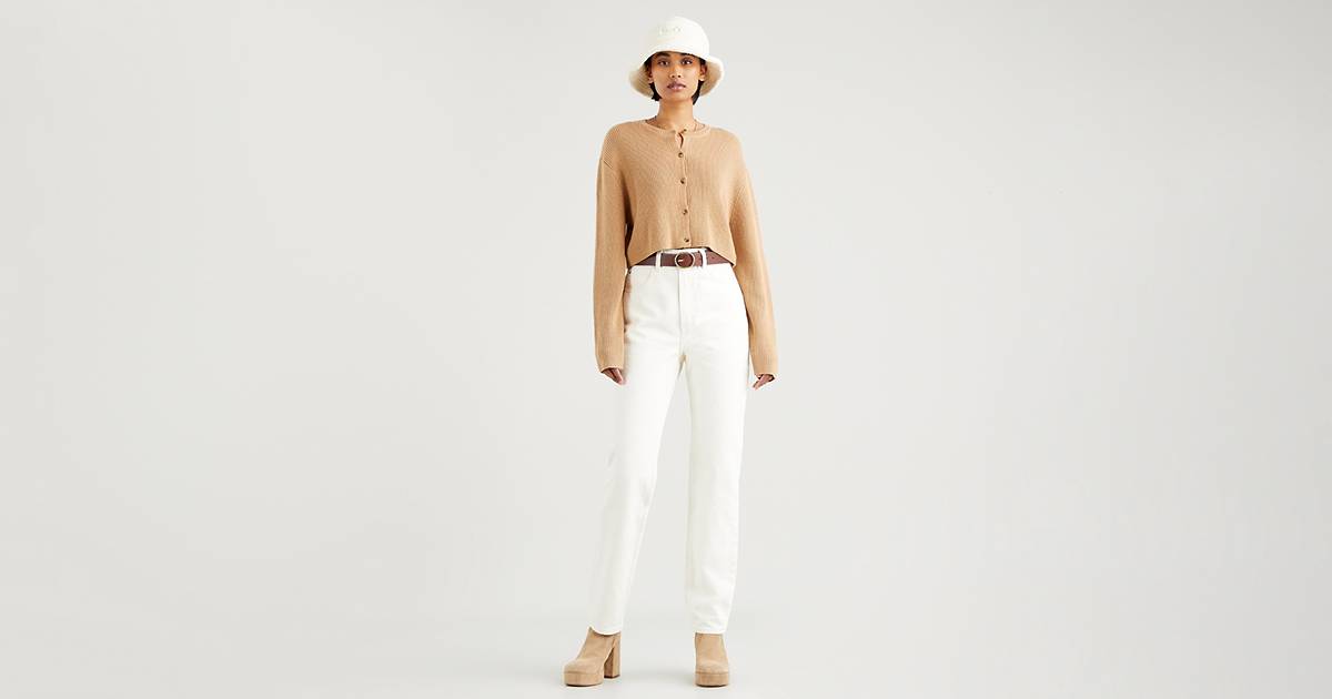Jean Droit Taille Haute ’70 Slim - Blanc | Levi's® FR
