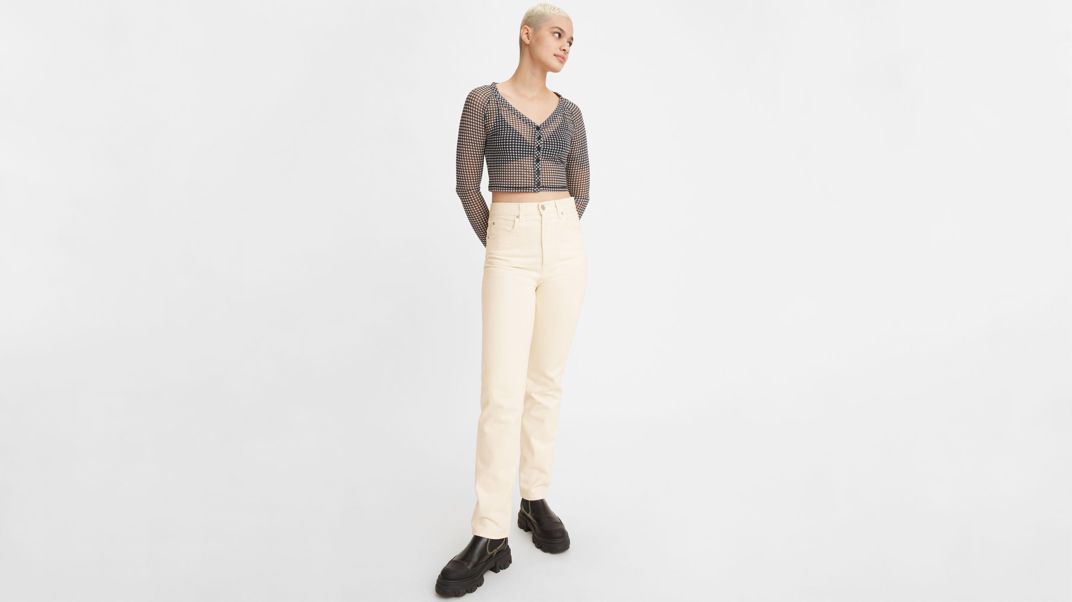 70's High Rise Slim Straight Women's Jeans 1