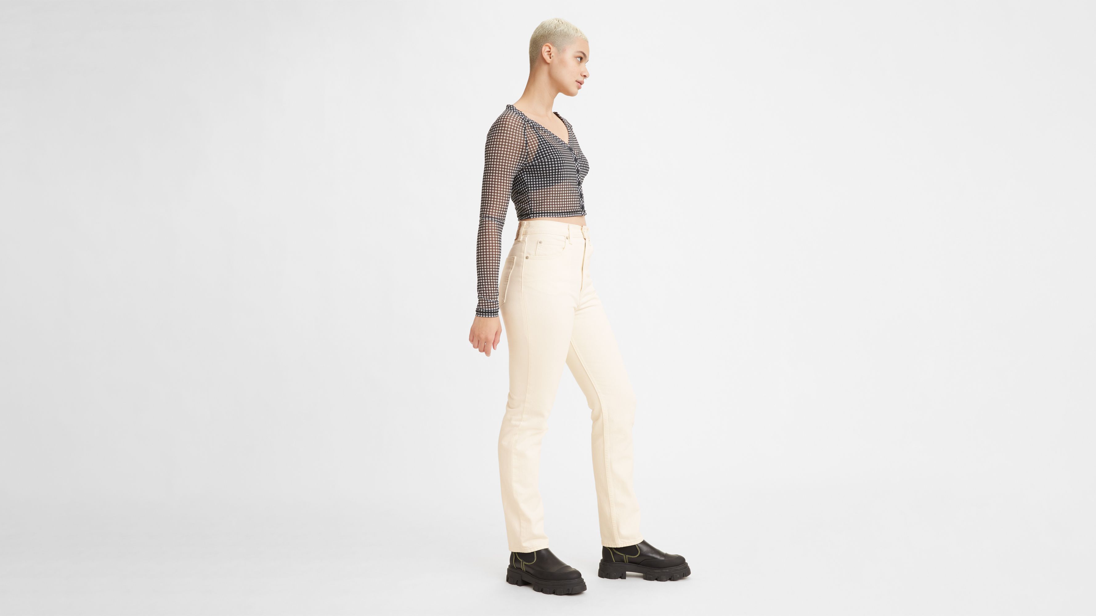 70's High Rise Slim Straight Women's Jeans 3