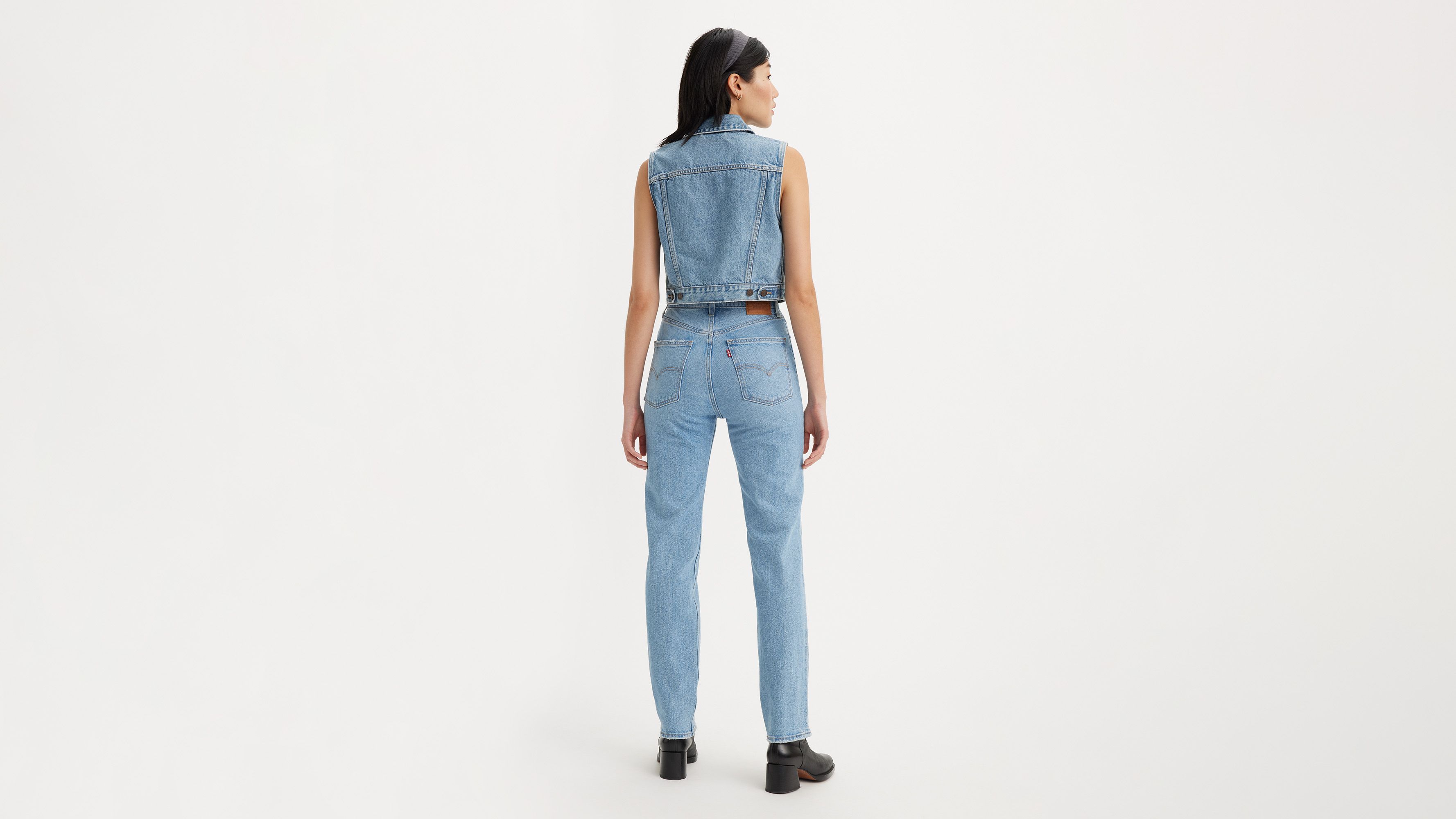 70's High Slim Straight Women's Jeans - Medium Wash
