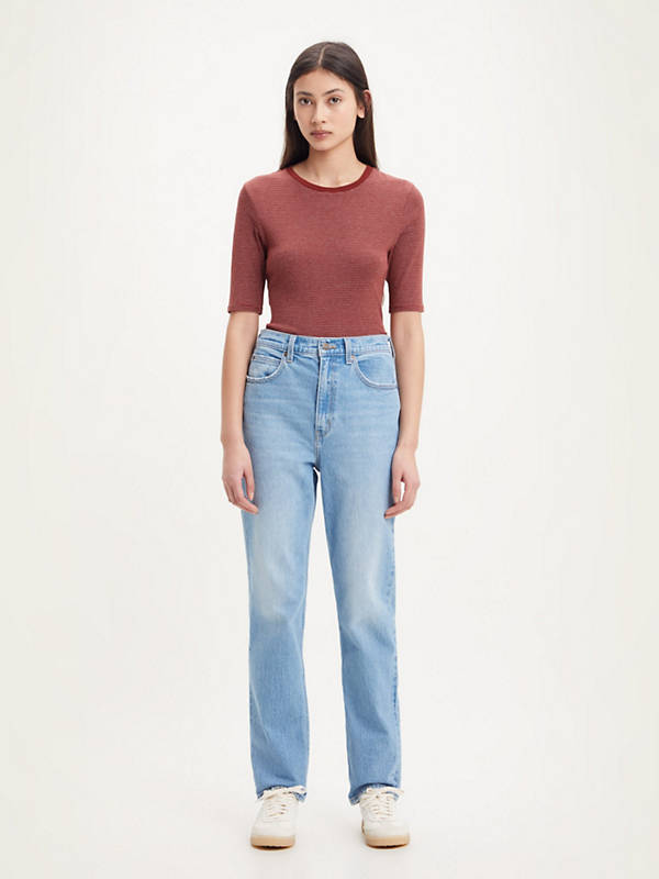 70s High Slim Straight Women's Jeans - Medium Wash | Levi's® CA