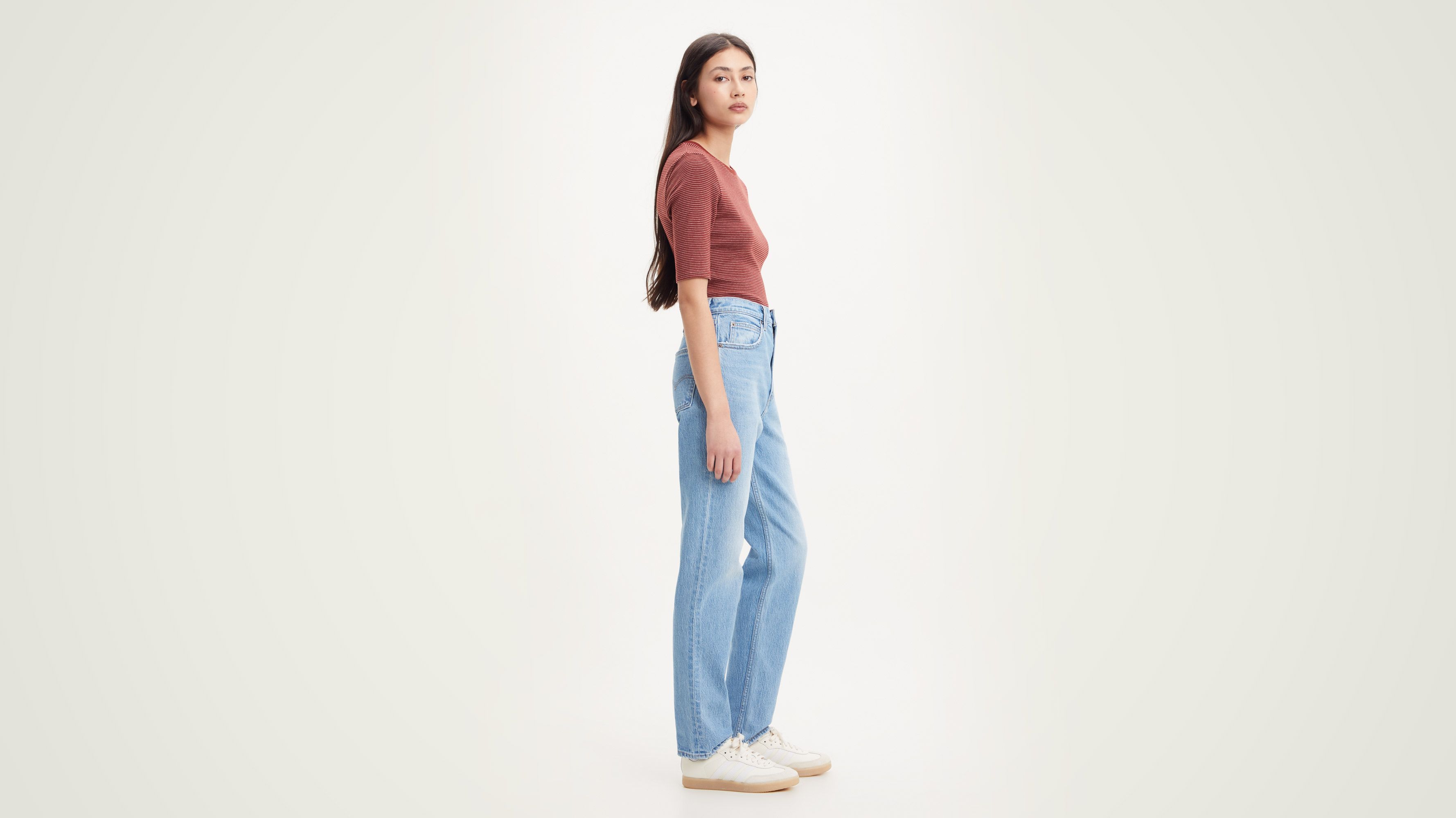 Levi's 701 shop highrise straight jeans