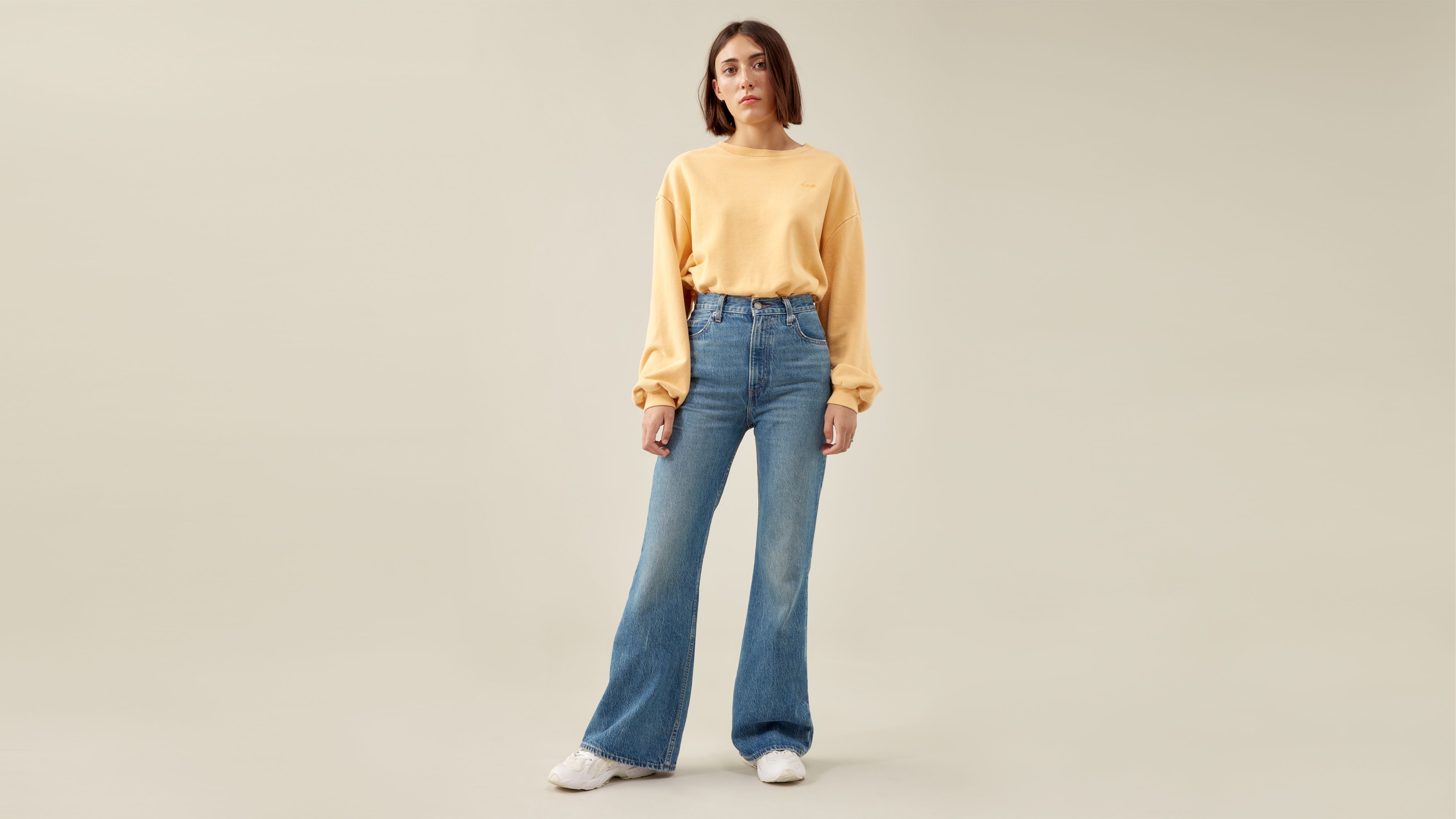 70's high waisted jeans