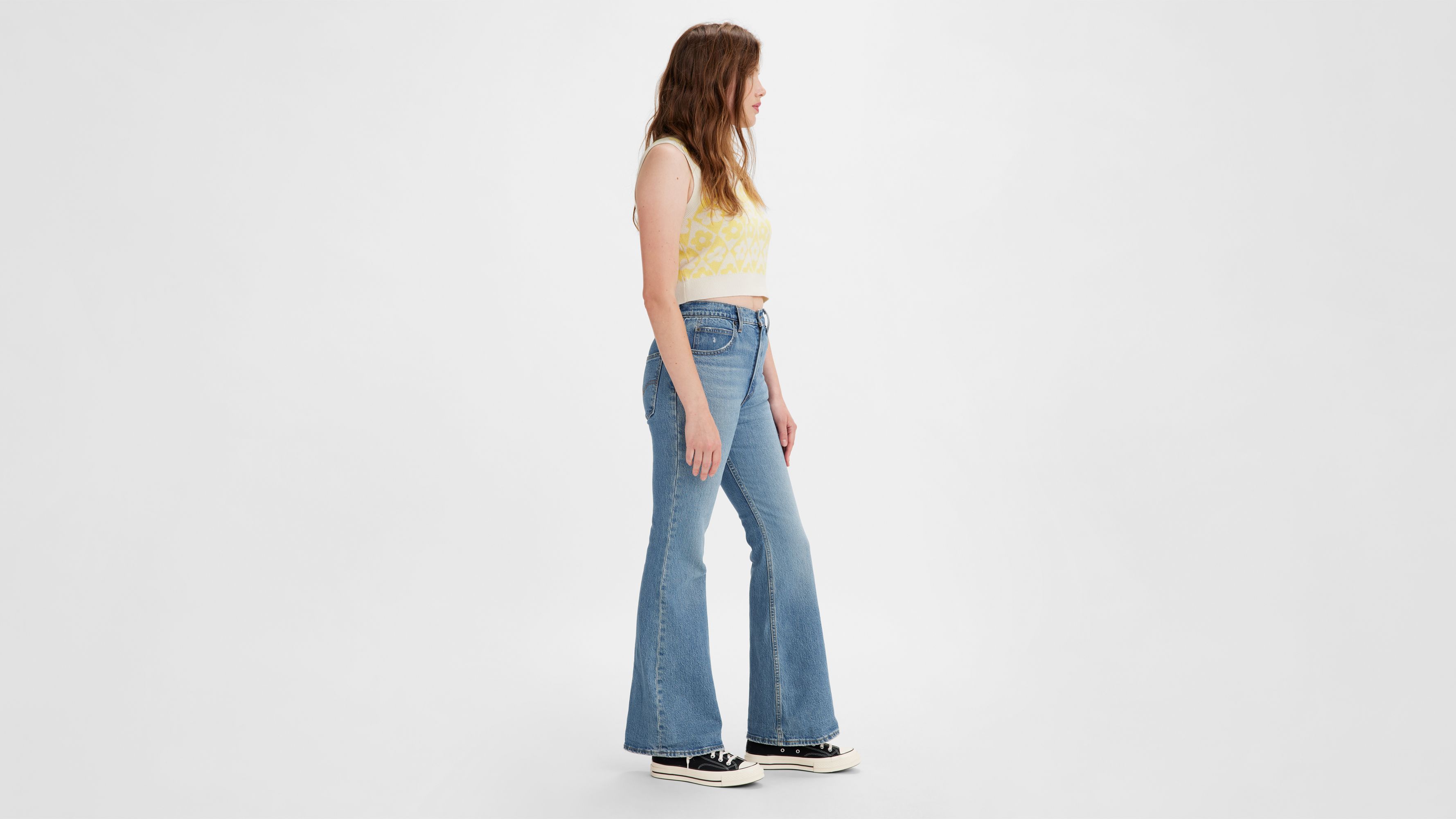 70's High Flare Women's Jeans - Black