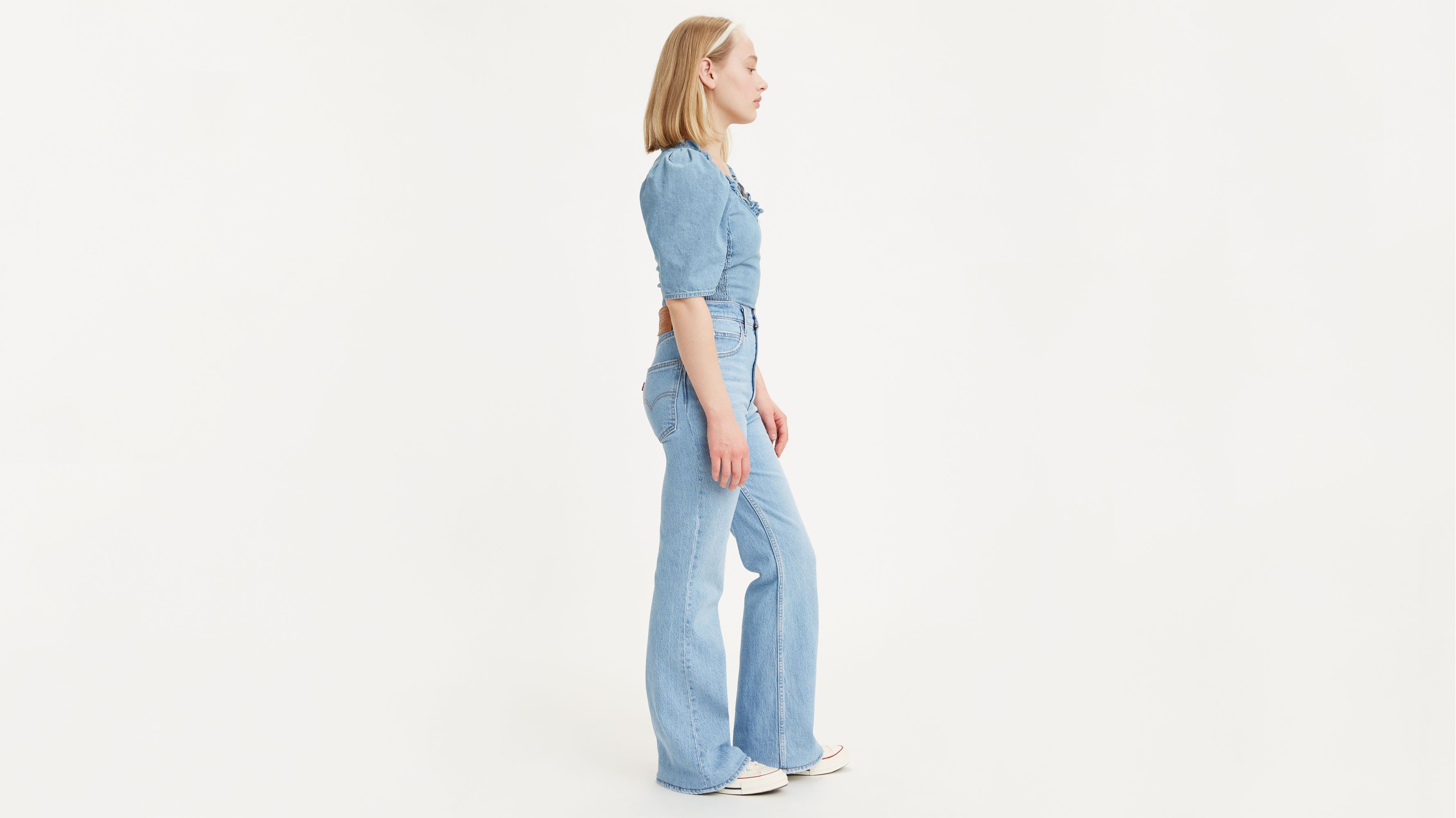 70's High Rise Flare Women's Jeans 3