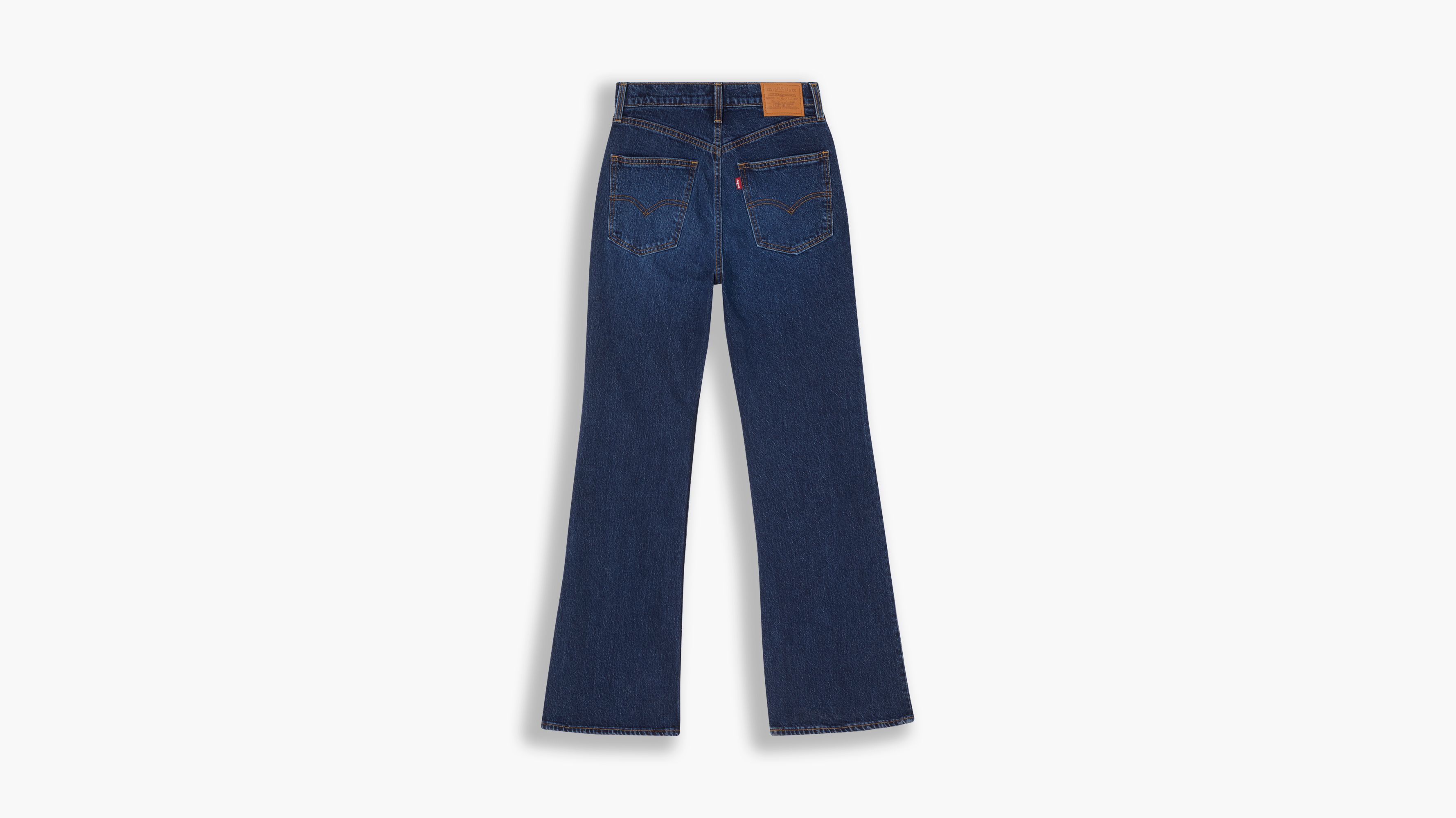 70's High Flare Jeans - Blue