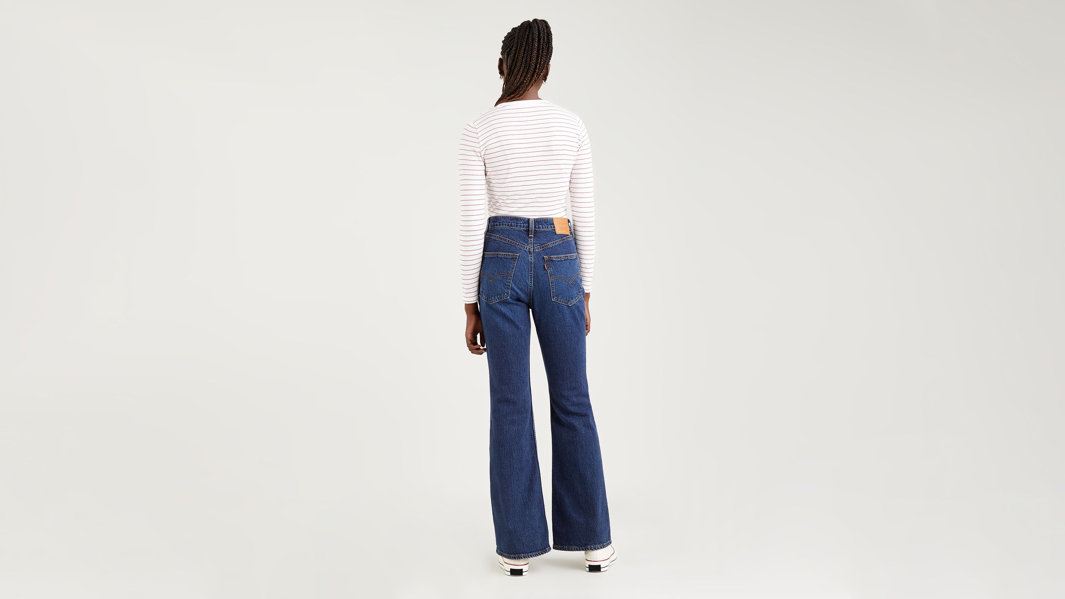 Blue 70s High Flare Jeans by Levi's on Sale