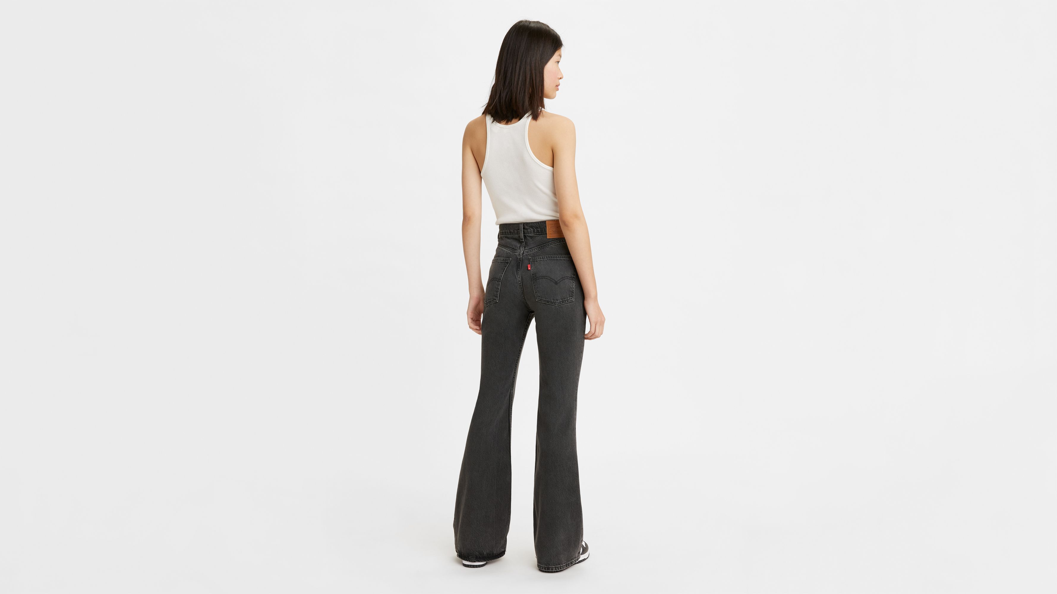 70's High Rise Flare Women's Jeans - Black