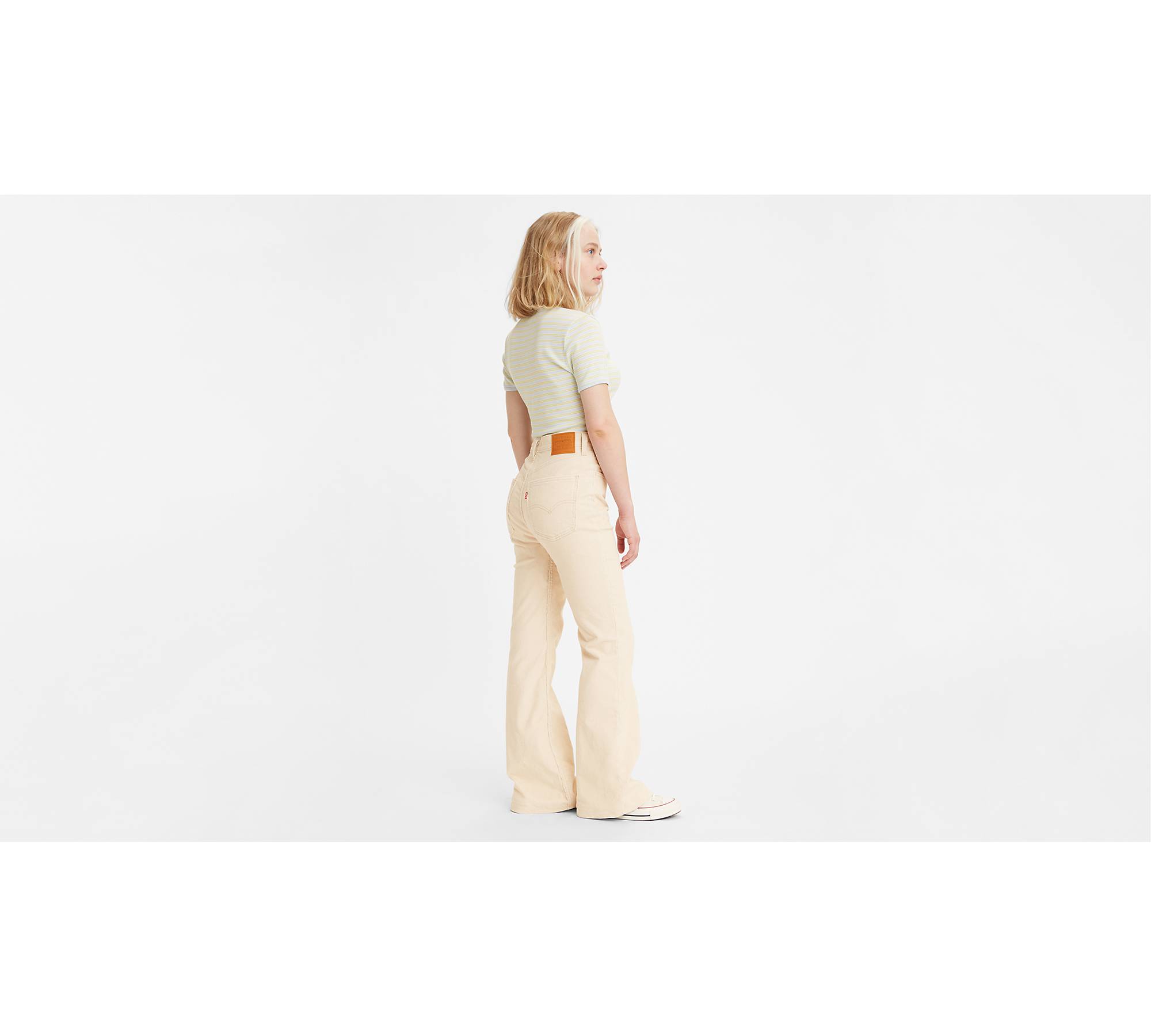 Factory: High-rise Flare Crop Corduroy Pant For Women