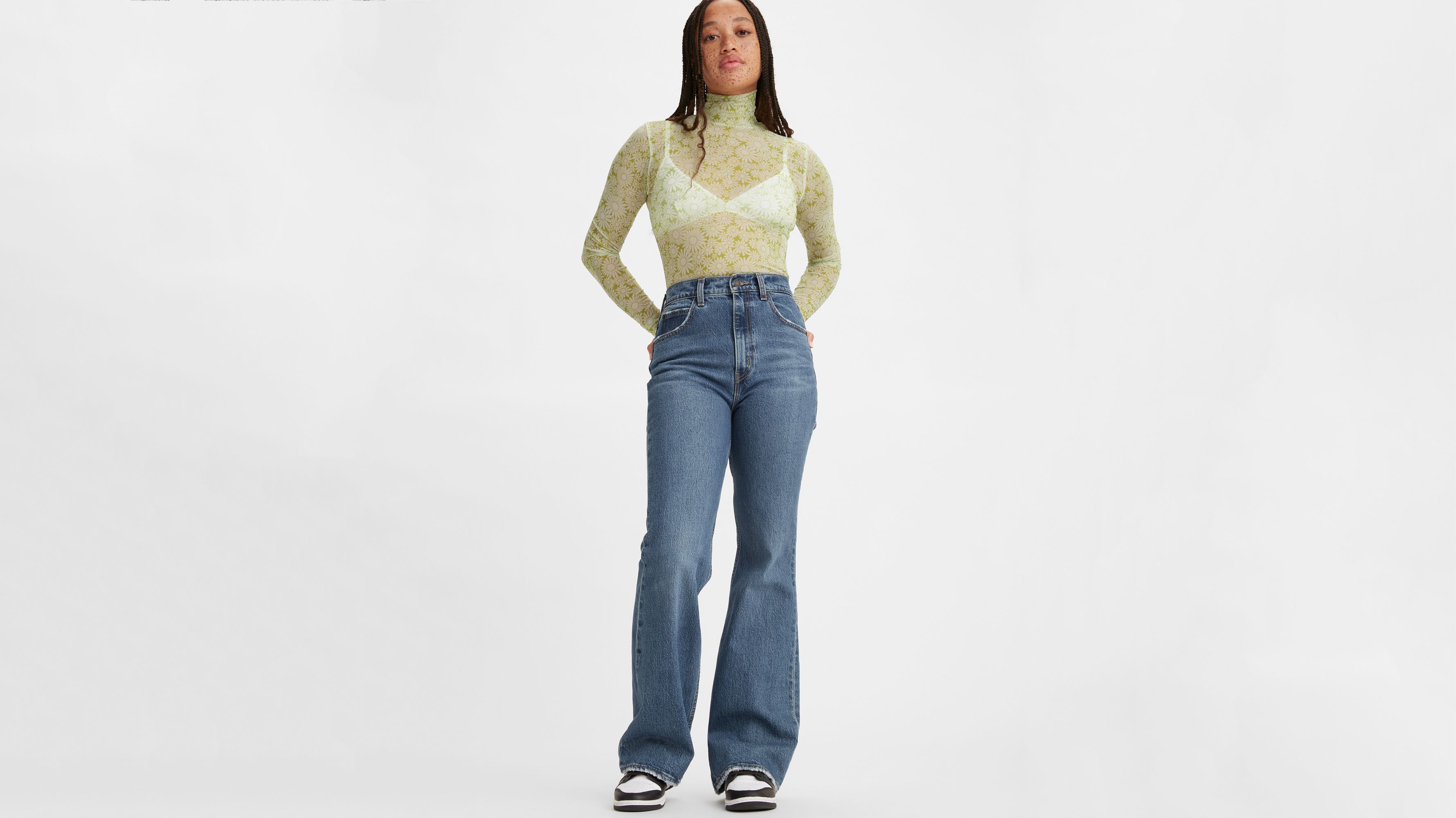 womens high rise levis