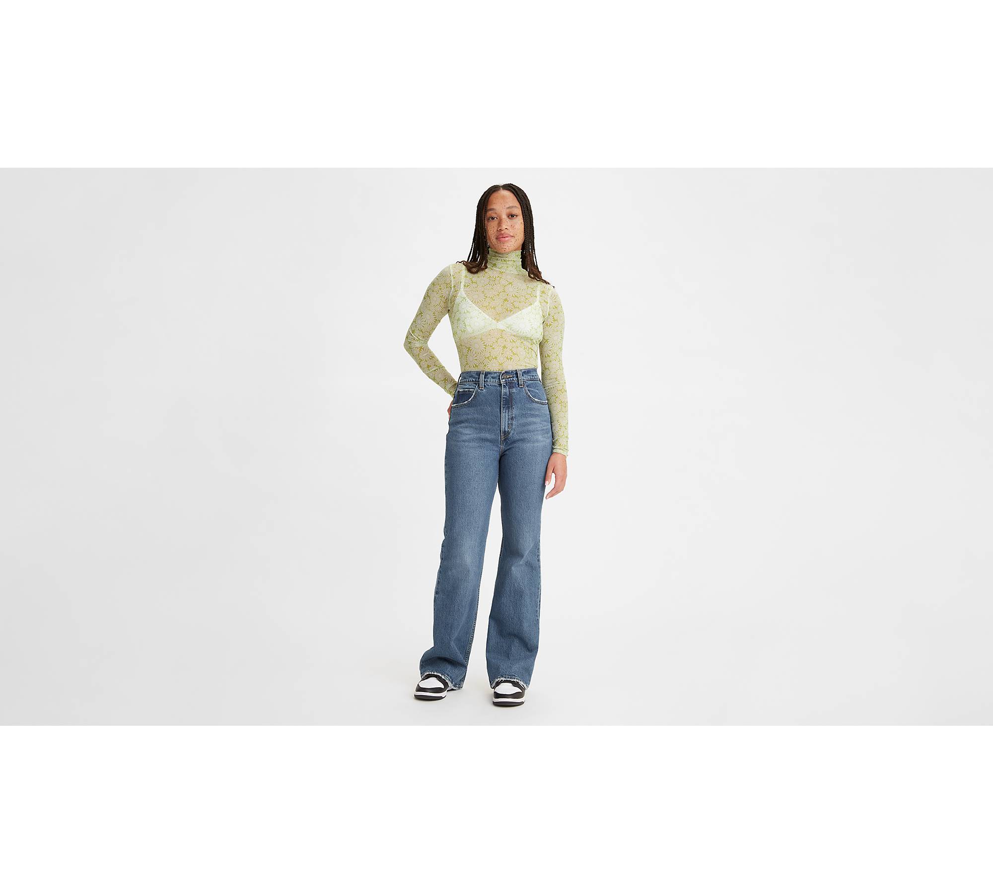 70's High Rise Flare Women's Jeans - Light Wash