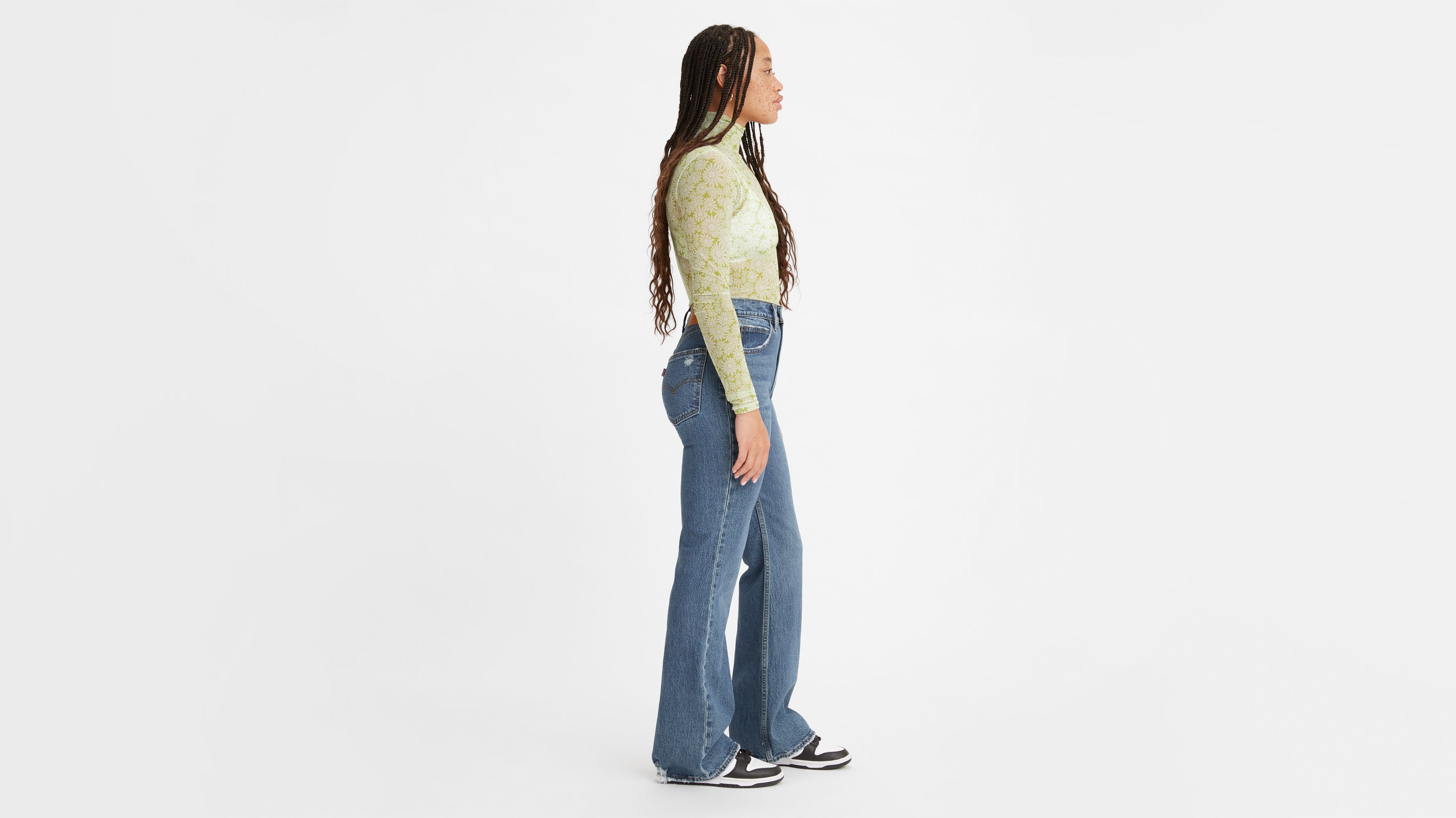 70's High Rise Flare Women's Jeans 3