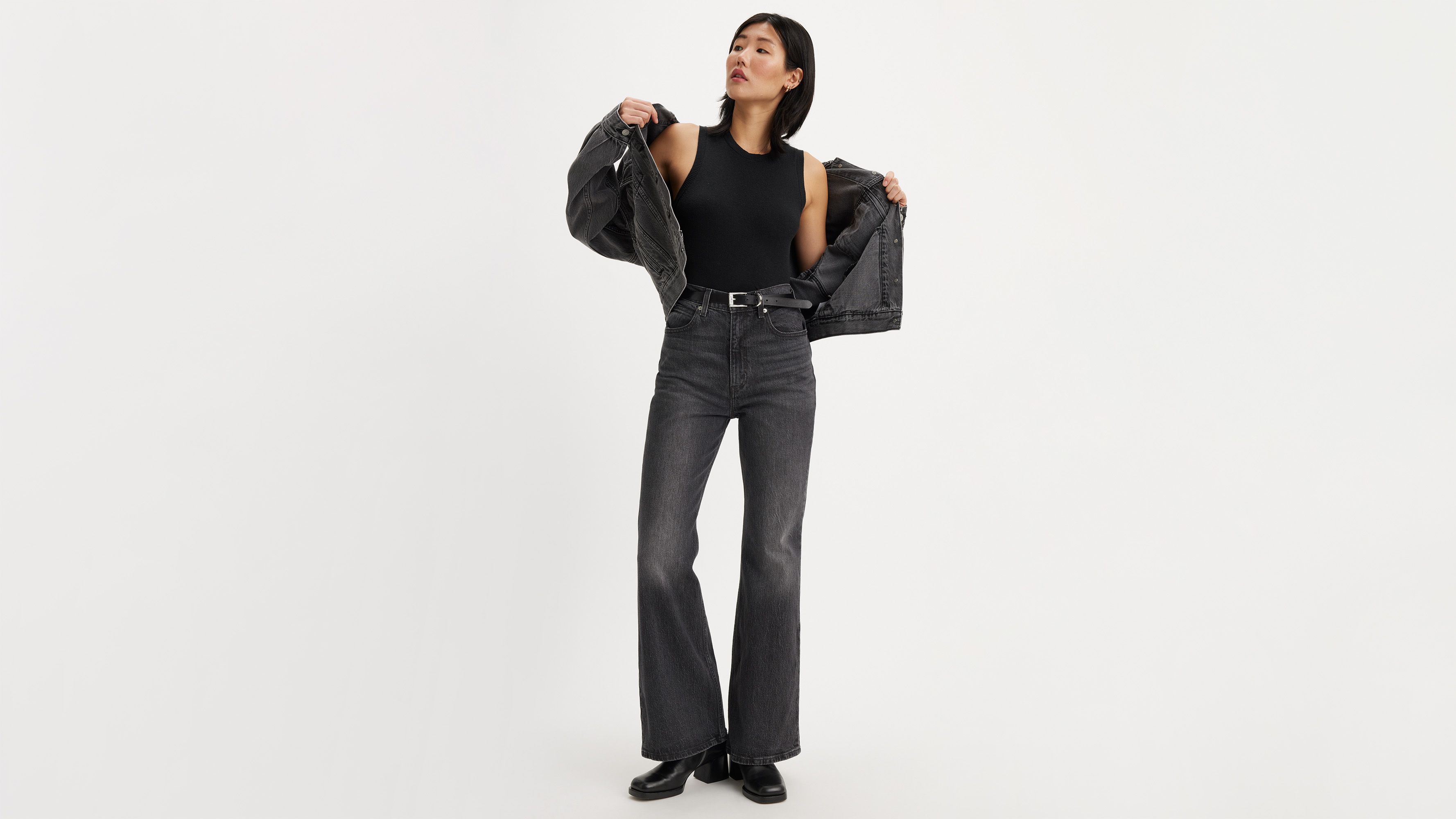 70's High Flare Women's Jeans - Black | Levi's® US