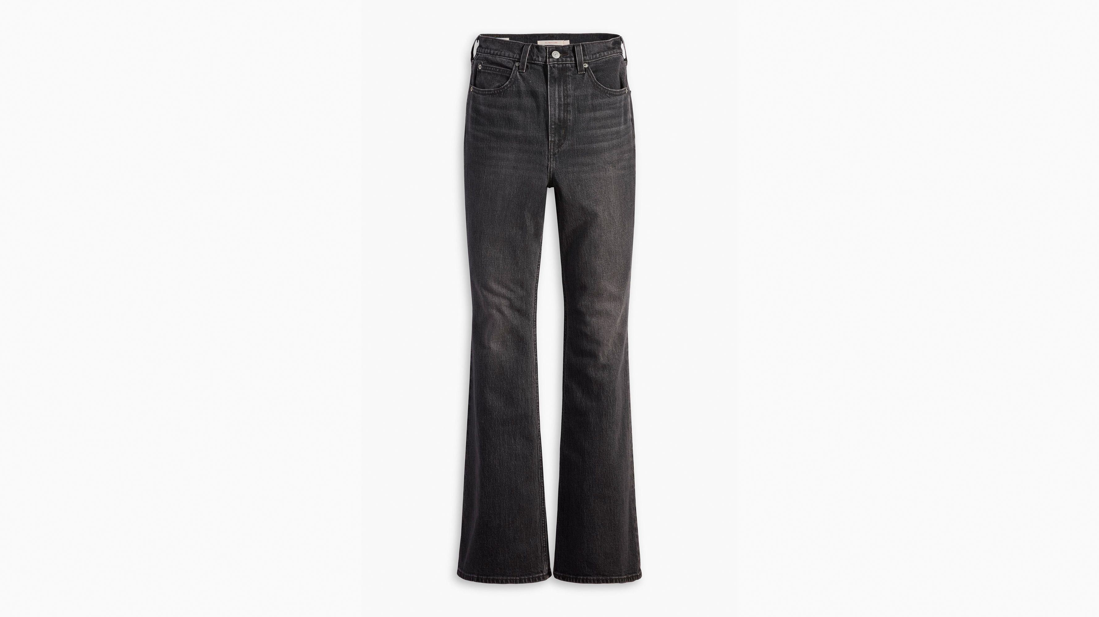 70's High Flare Women's Jeans - Black