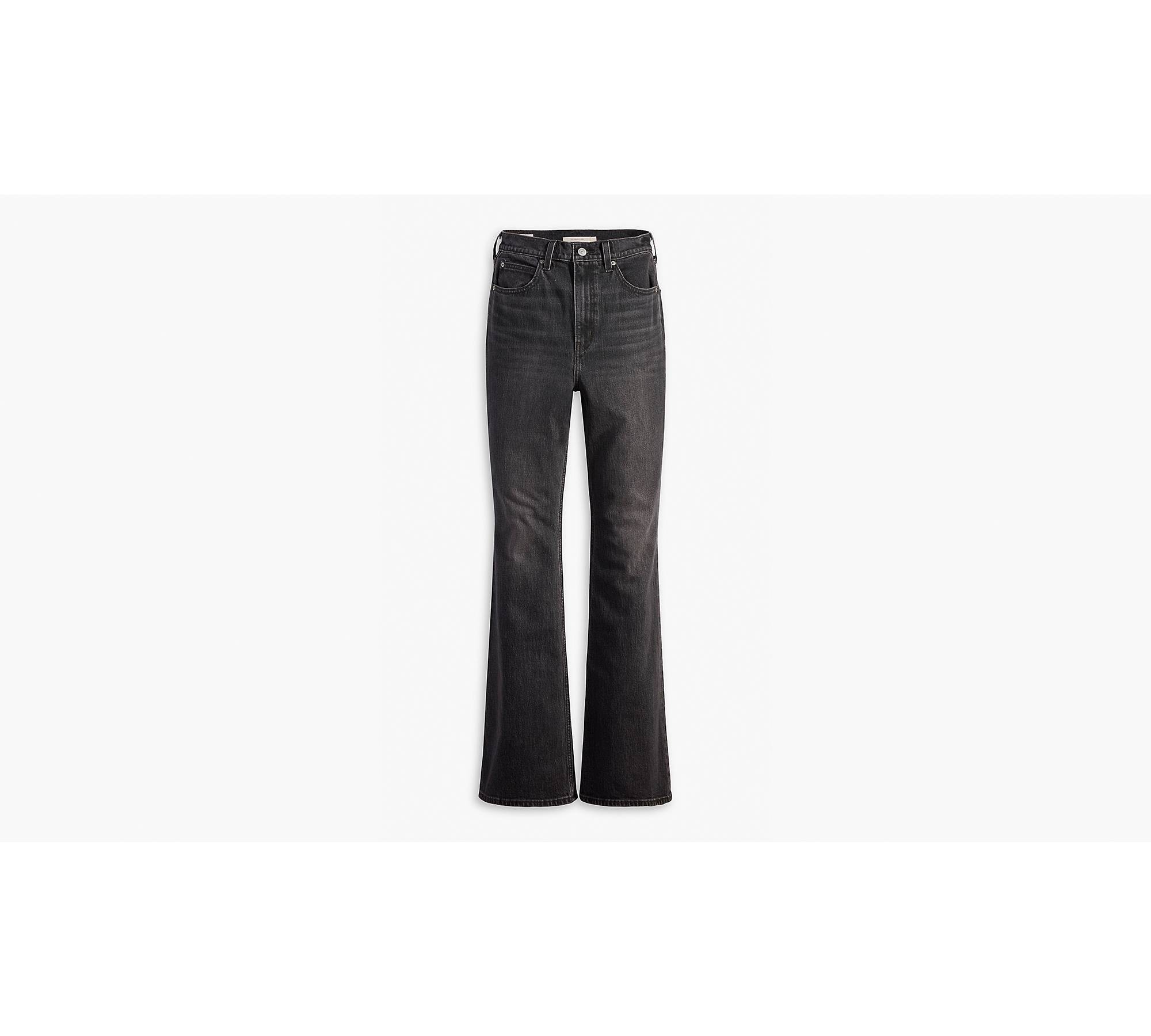 Black 70's High Flare Jeans by Levi's on Sale