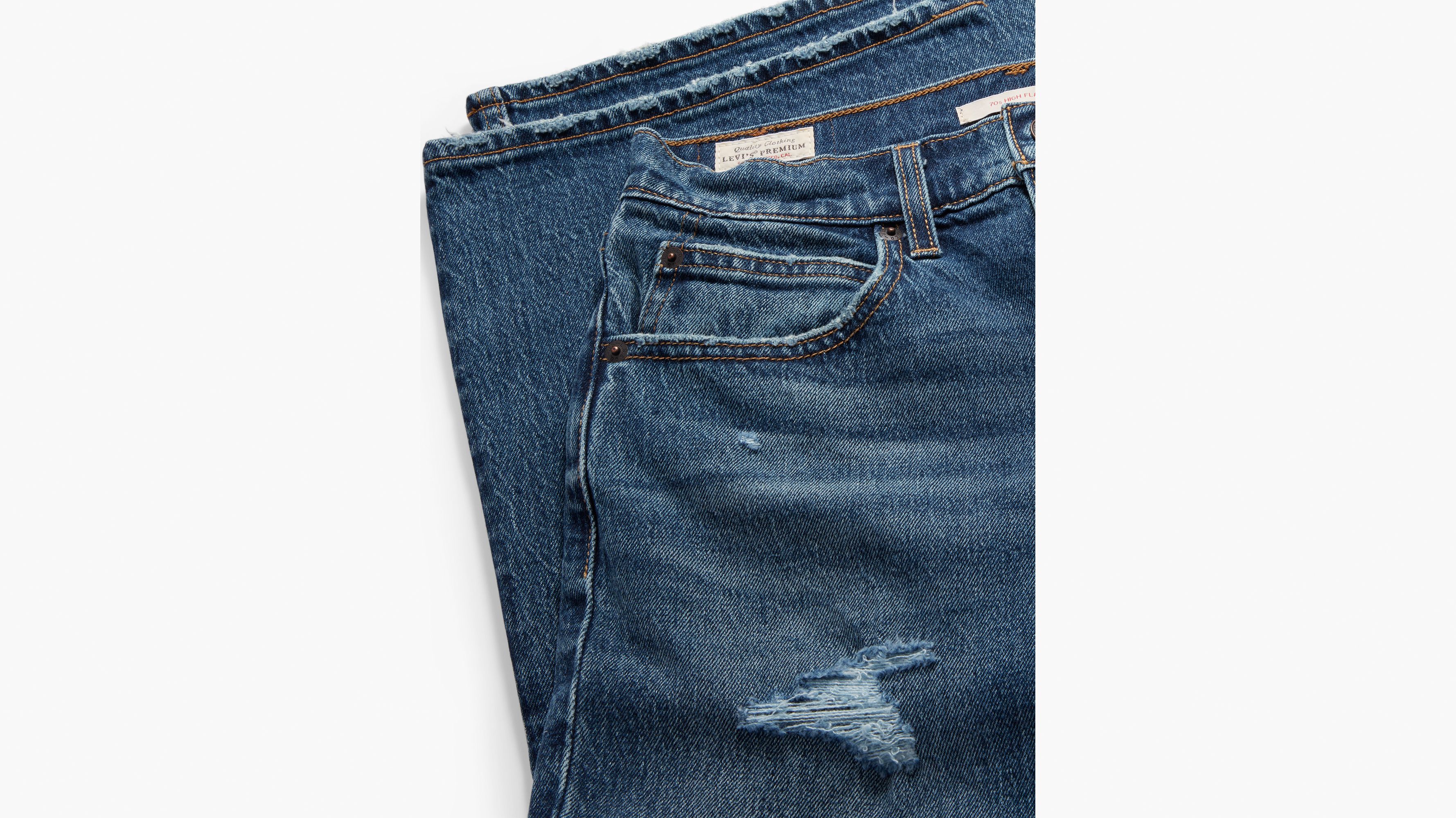 70's High Rise Flare Women's Jeans - Dark Wash