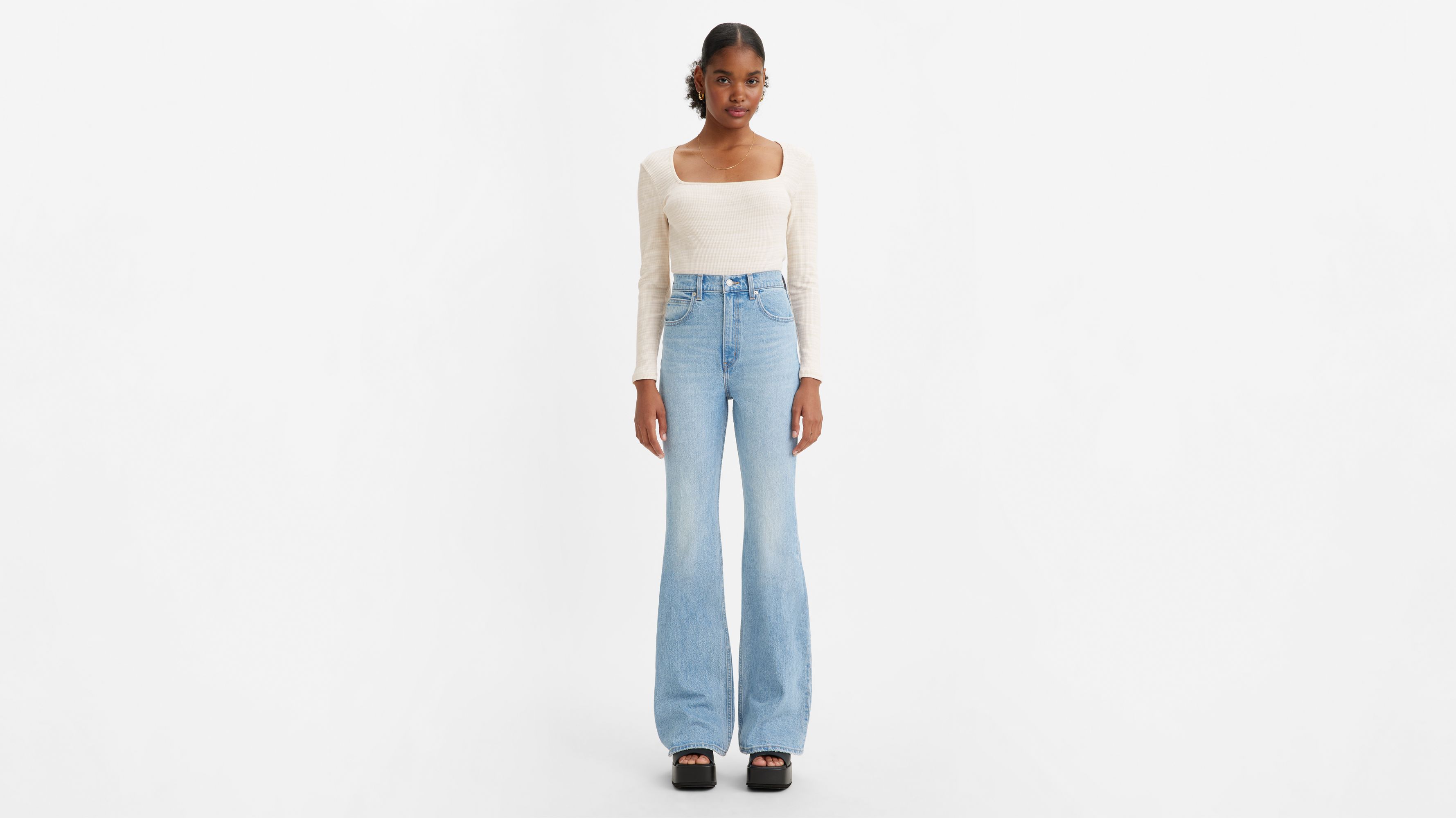 High Rise '70s Flare Jeans