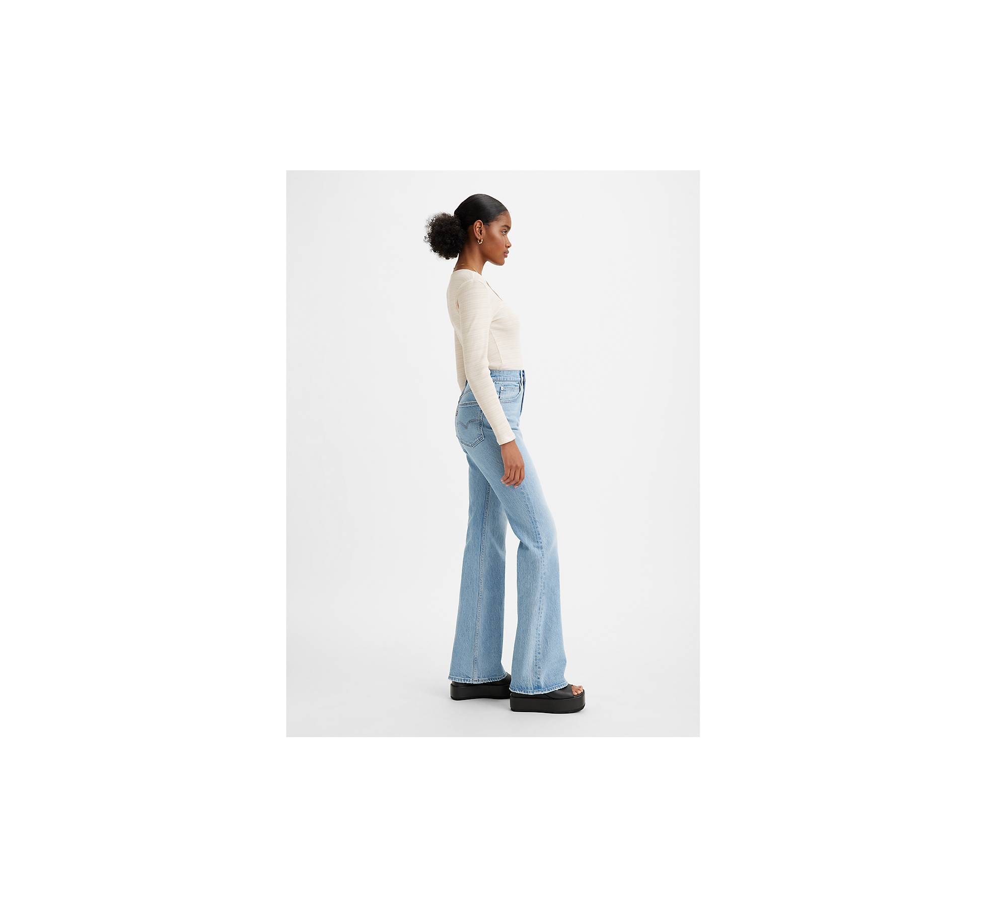 Blue 70s High Flare Jeans by Levi's on Sale