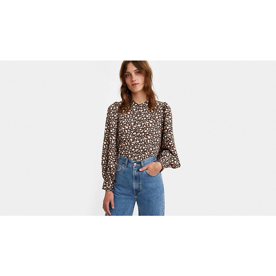 Delany Pleated Button-up Blouse - Multi-color | Levi's® US