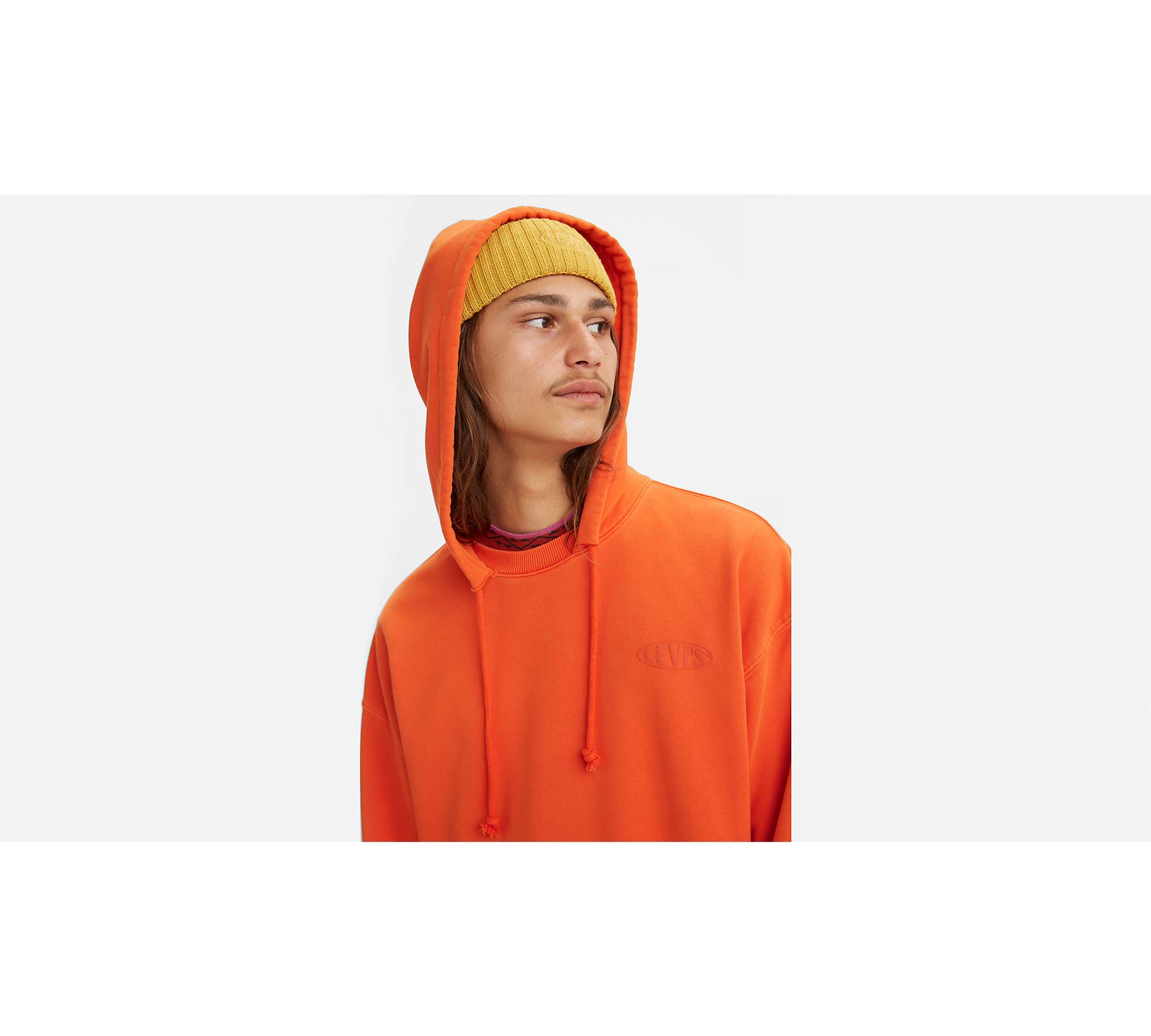 Split Collar Hoodie Sweatshirt - Orange | Levi's® US