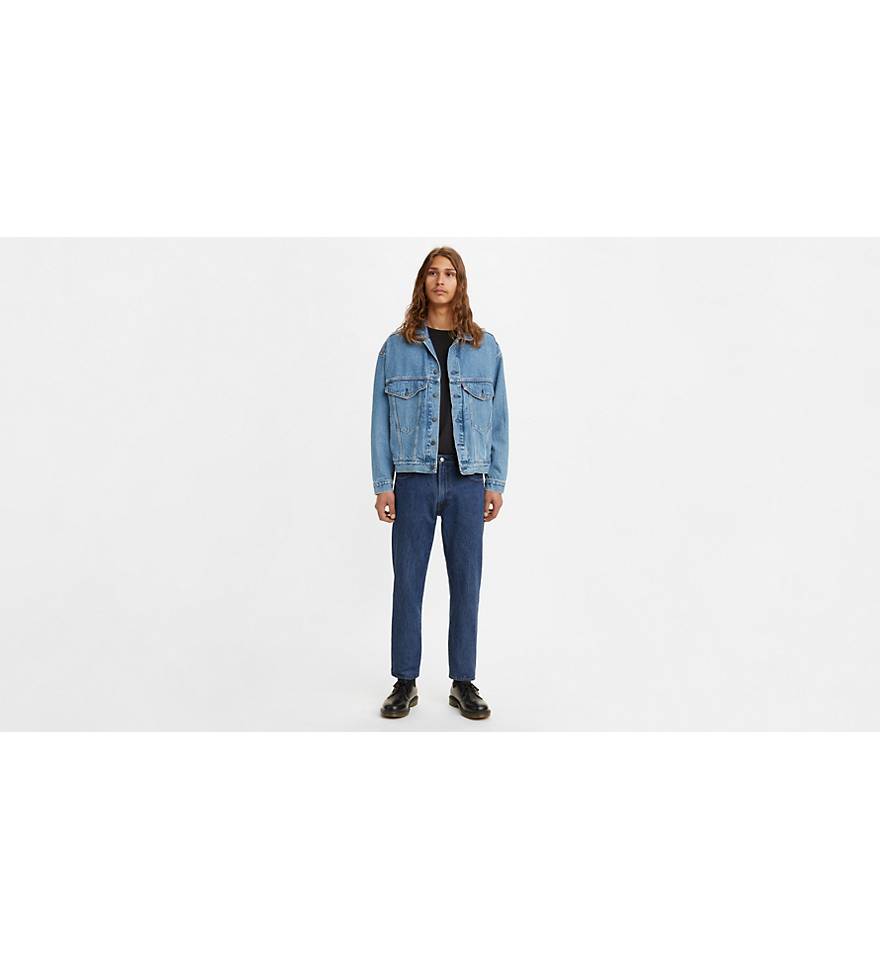 551z™ Authentic Straight Crop Jeans - Blue | Levi's® FR