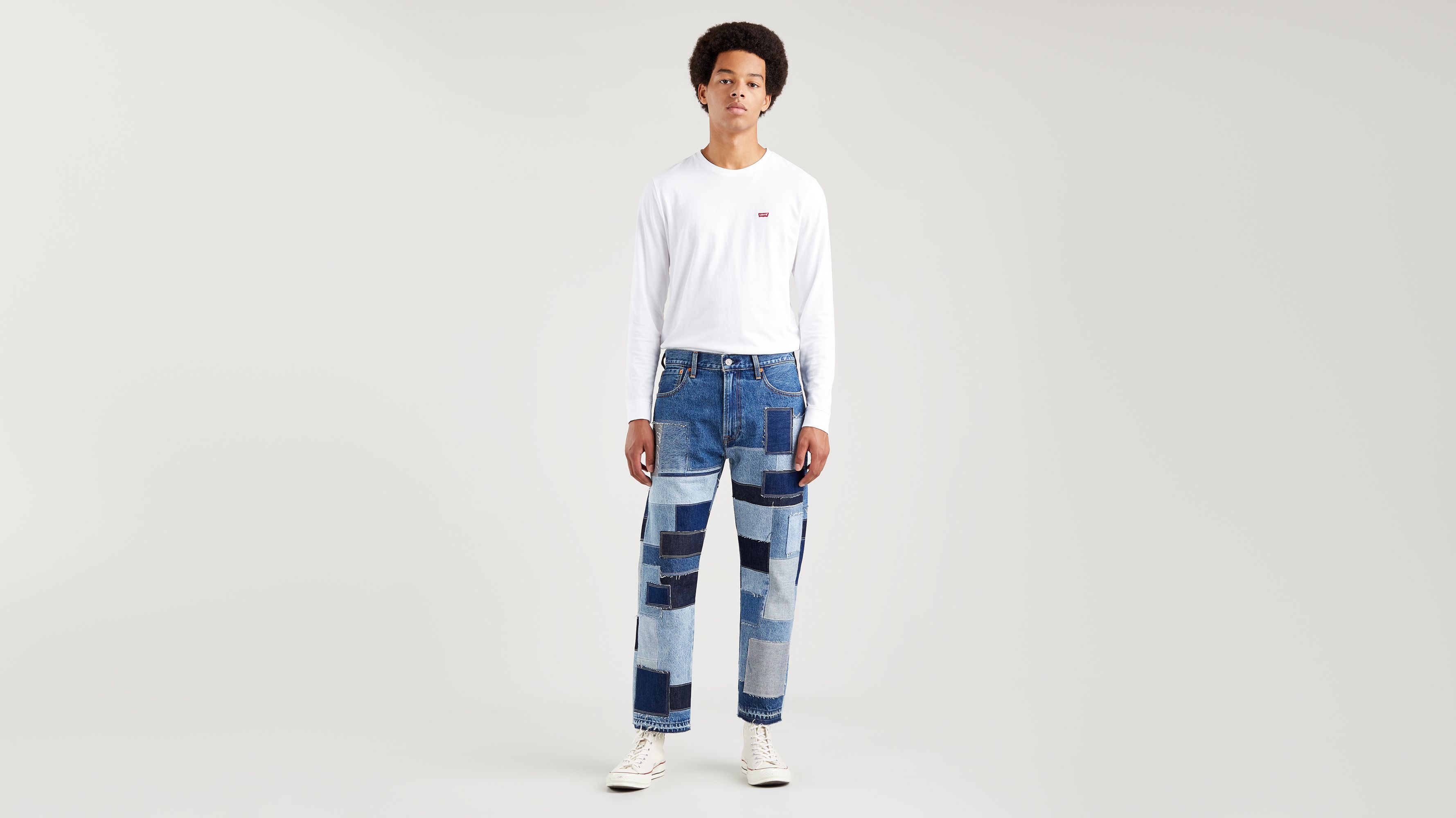 551z™ Authentic Straight Crop Jeans - Blue | Levi's® AL